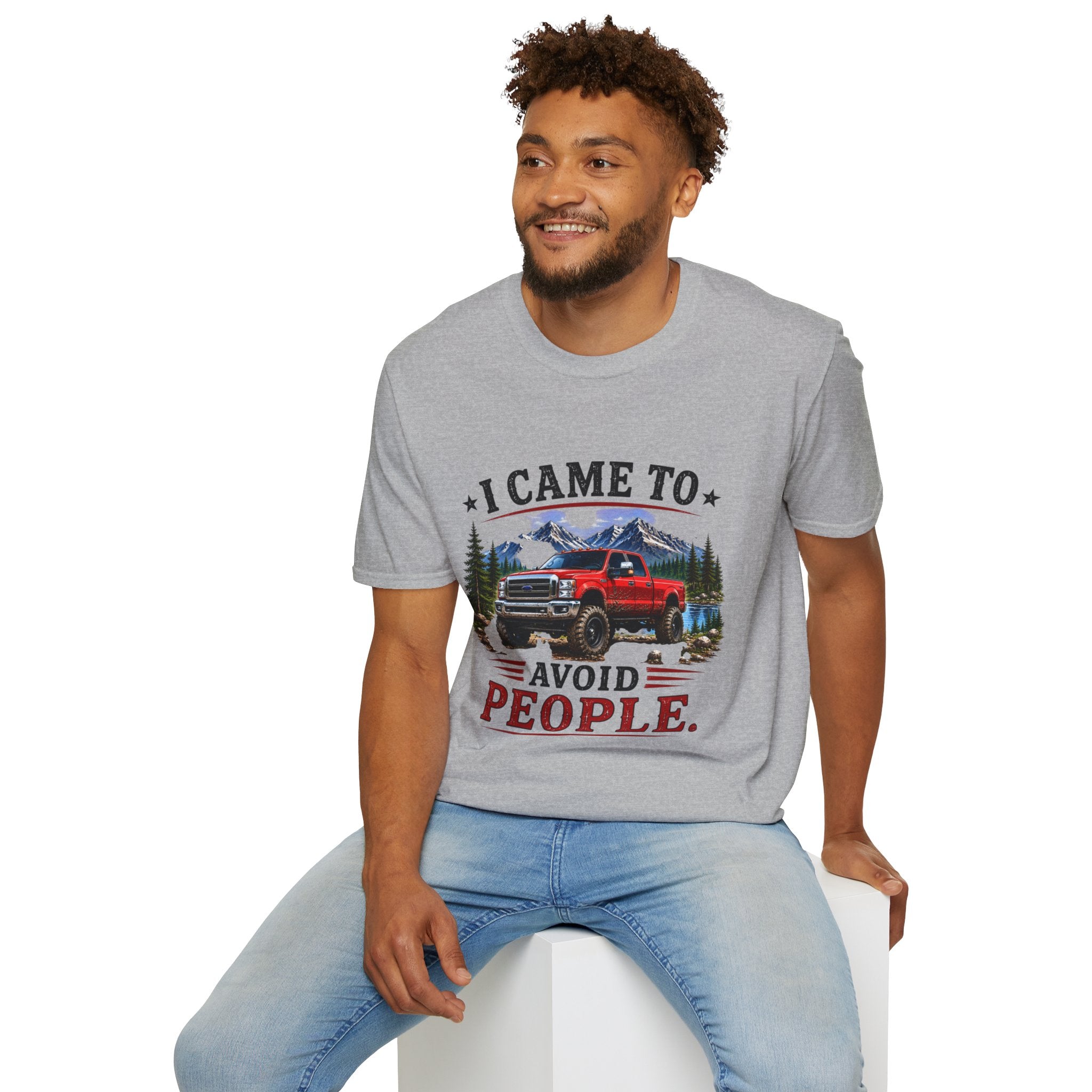 I Came to Avoid People Truck Softstyle T-Shirt