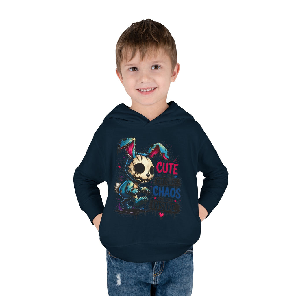 Cute on the outside Choas on the inside Toddler Pullover Fleece Hoodie