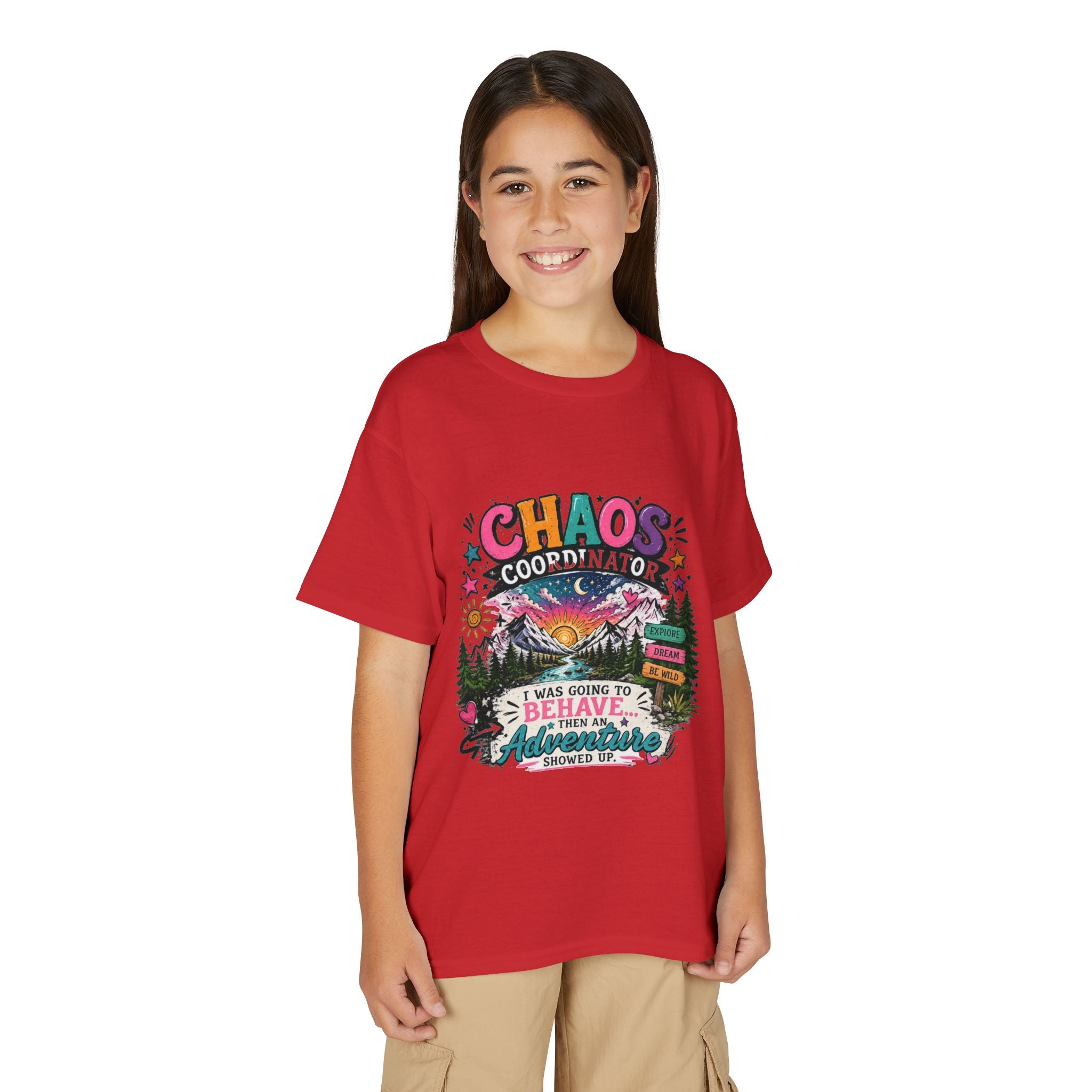 'Chaos Coordinator' Adventure Graphic Tee (Was Going to Behave, Then an Adventure Showed Up) — Youth T-Shirt