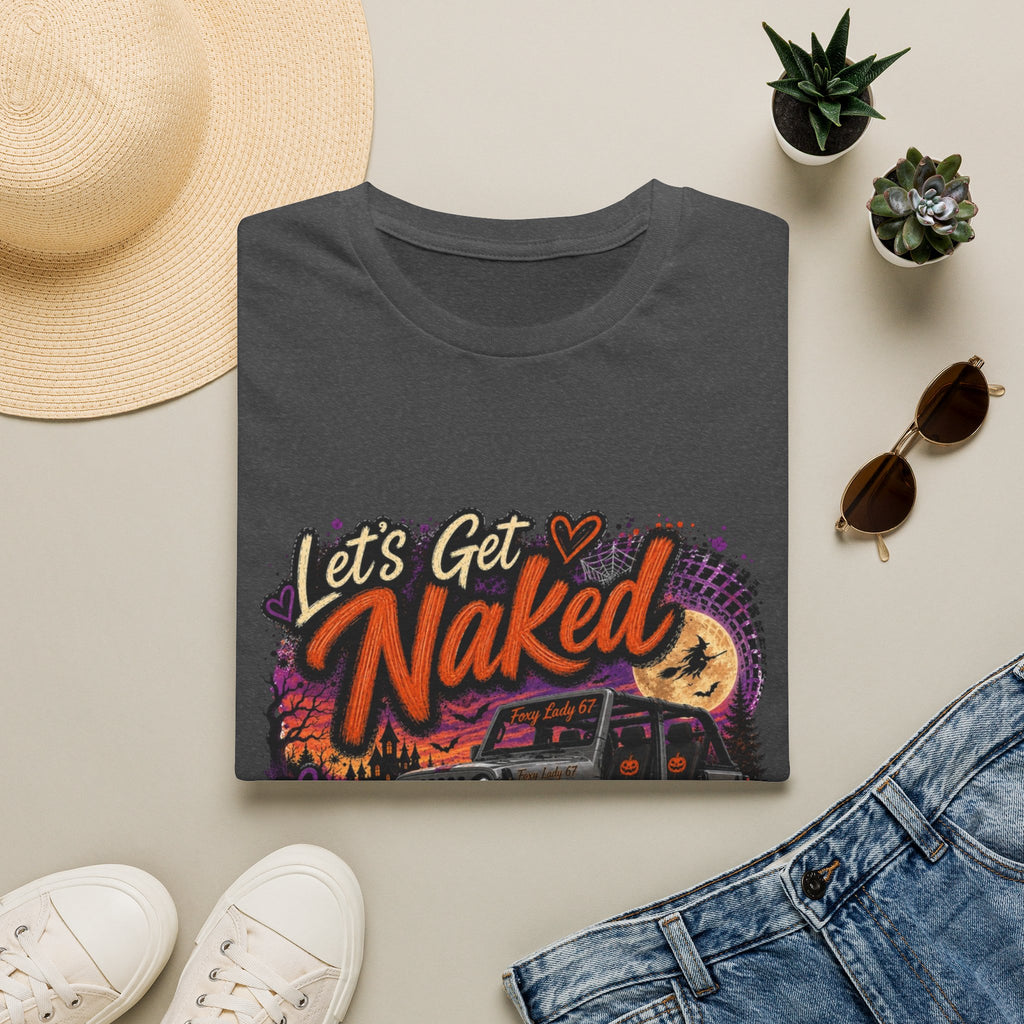 Let's Get Naked T-Shirt — Retro Halloween Camper Graphic Tee
