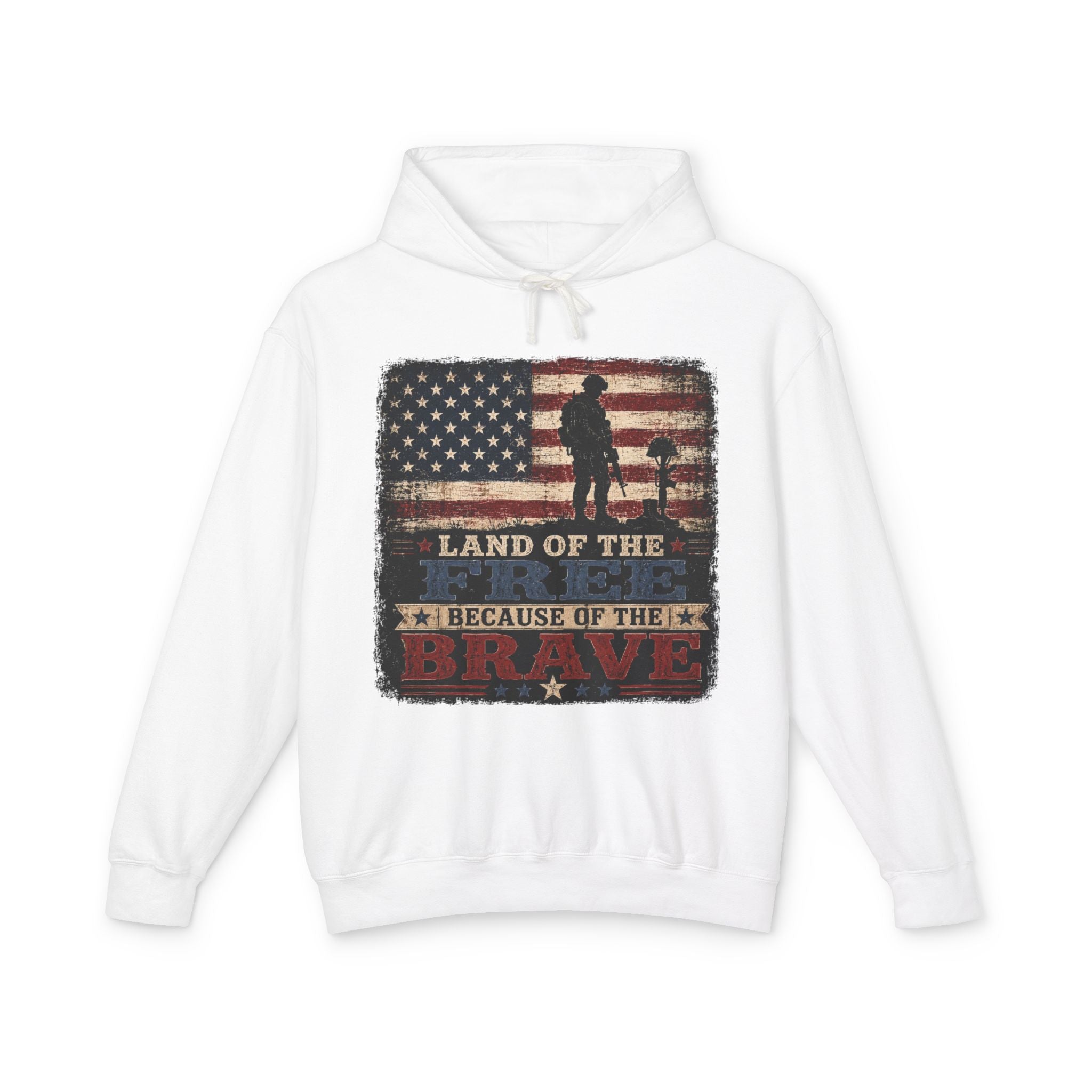 Land of the Free Because of the Brave Hoodie