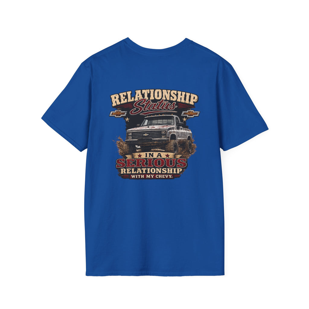 Relationship Status - Chevrolet K30 Vintage Truck Pocket T-Shirt