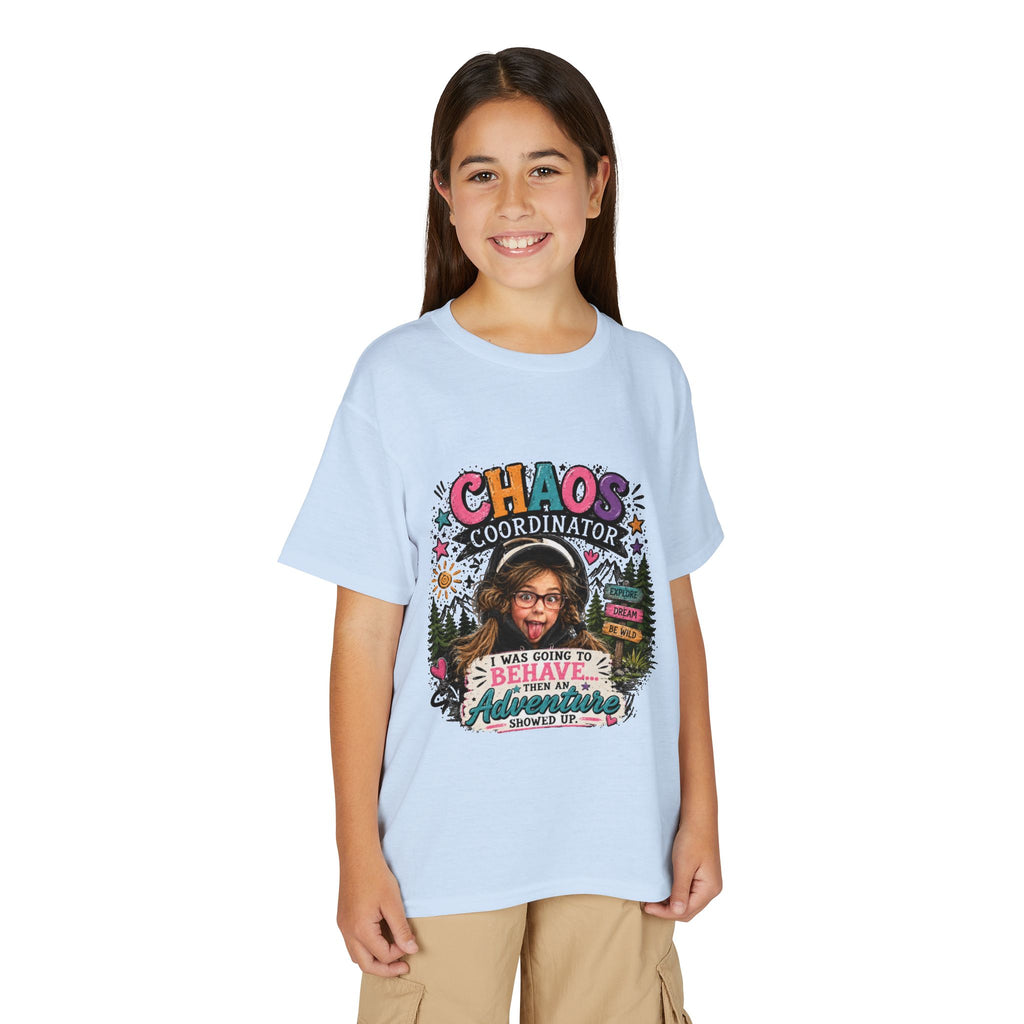 "Chaos Coordinator" Adventure Graphic Kids Tee - Youth T-Shirt -