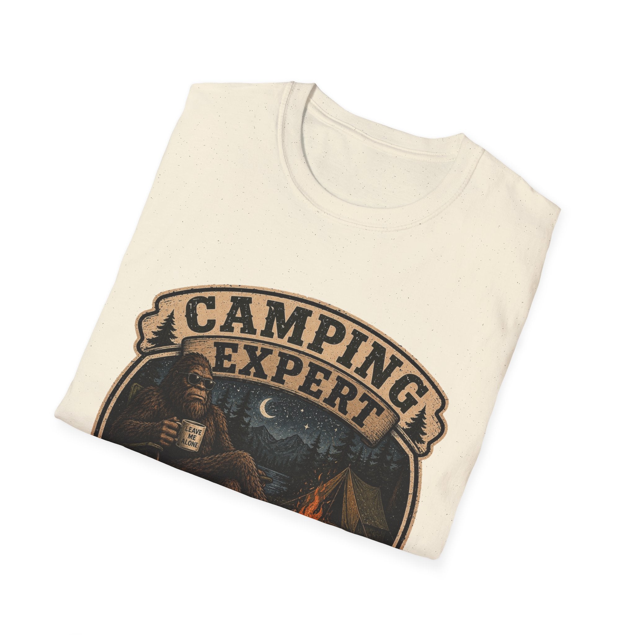 Camping Expert T-Shirt — “I Came. I Saw. I Avoided Everyone.” Outdoorsy Campfire Tee