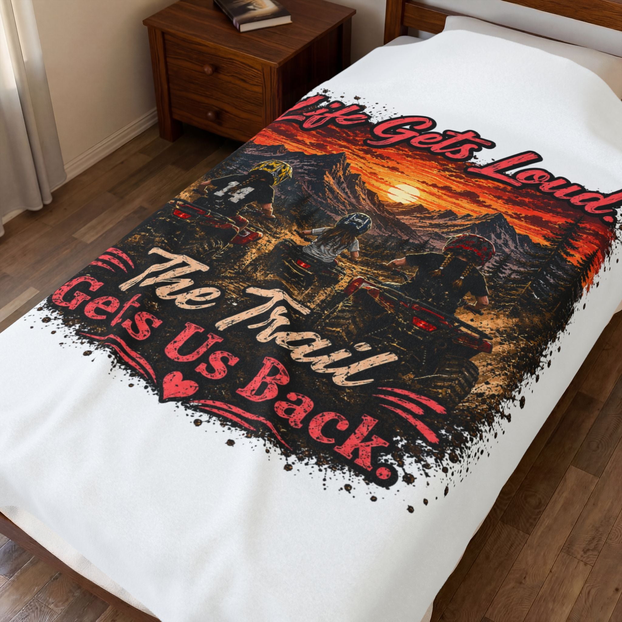 Lets Get Loud Velveteen Plush Blanket