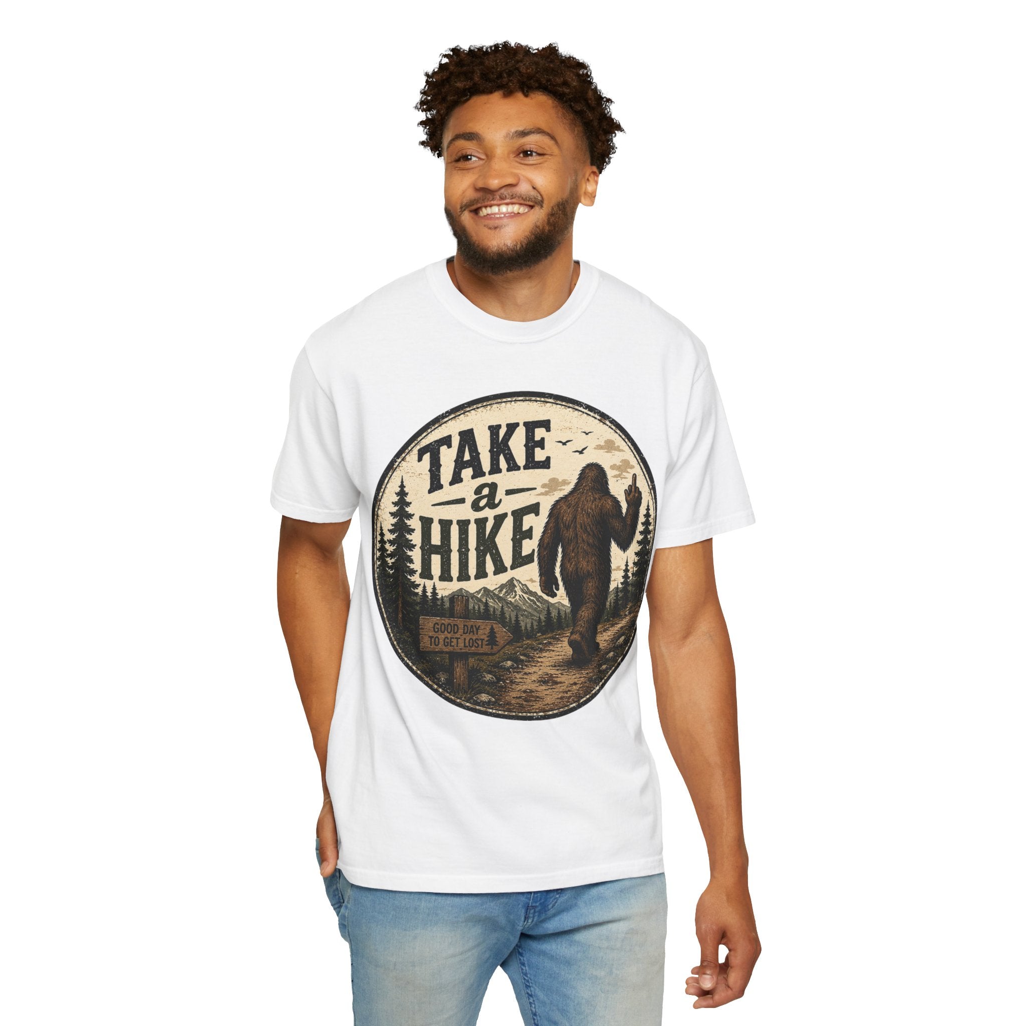 Take a Hike T-Shirt — Vintage Bigfoot Hiking Tee