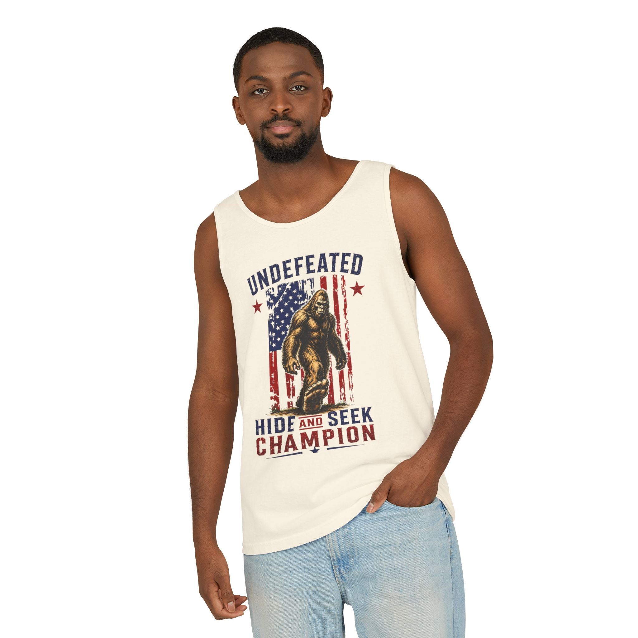 Undefeated Hide and Seek Champion 4th of July Tank Top