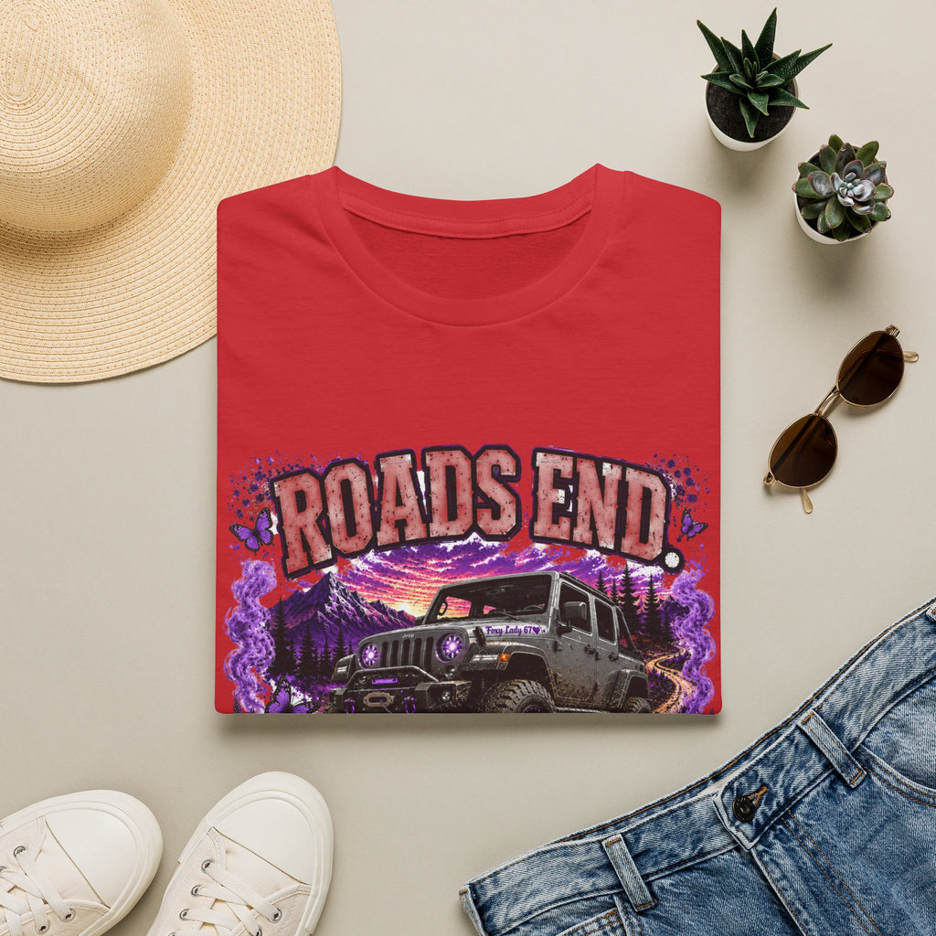 Roads End Jeep (Purple) Unisex Softstyle T-Shirt