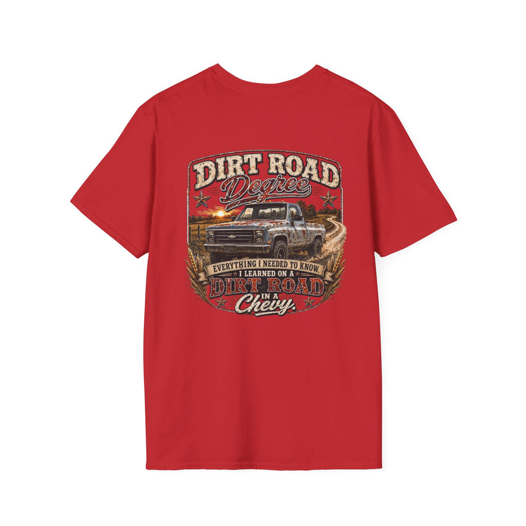 Dirt Road Degree - Chevrolet K30 Vintage Badge T-Shirt