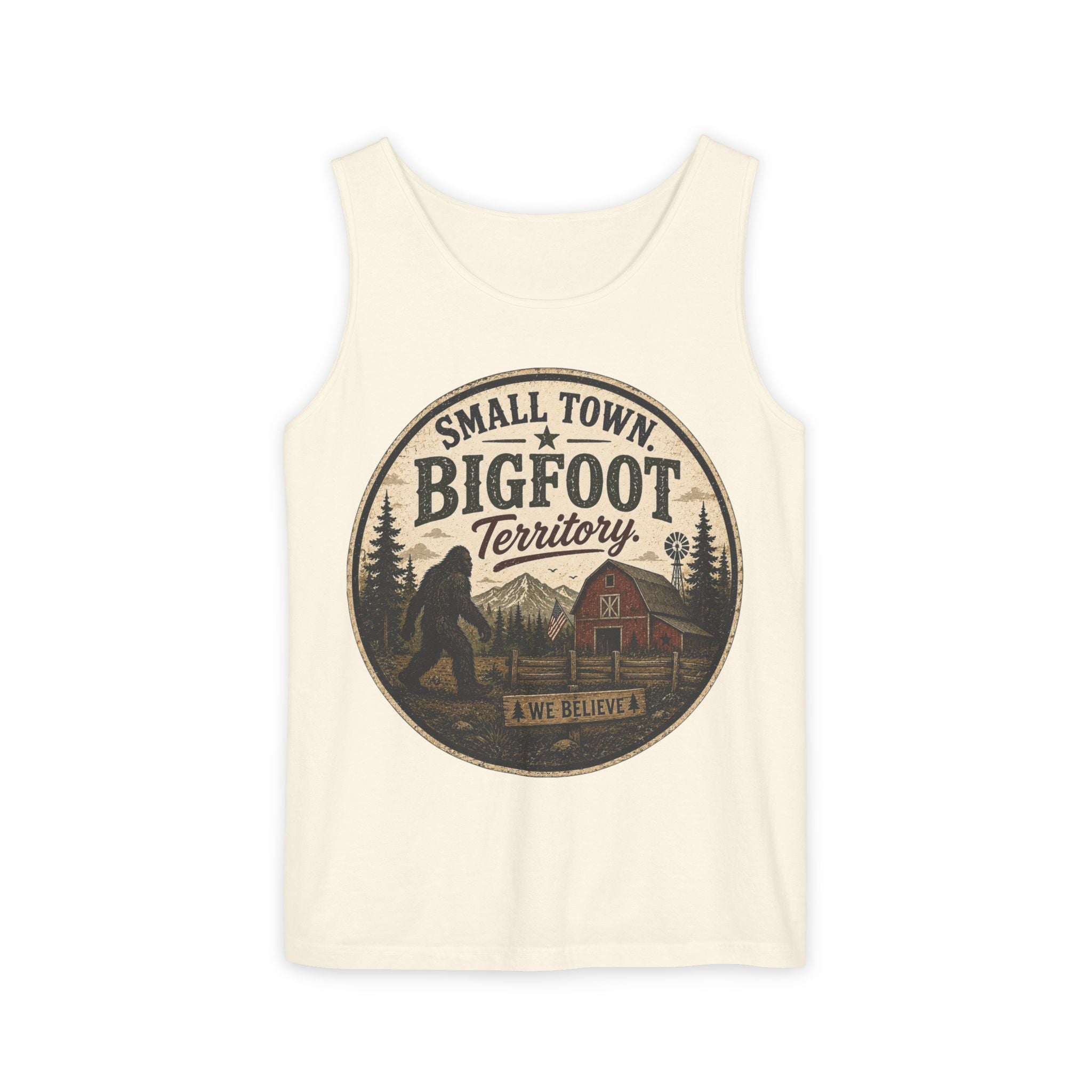 Small Town Bigfoot Territory Tank Top