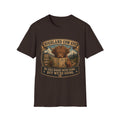 Highland Cow GPS Unisex Softstyle T-Shirt