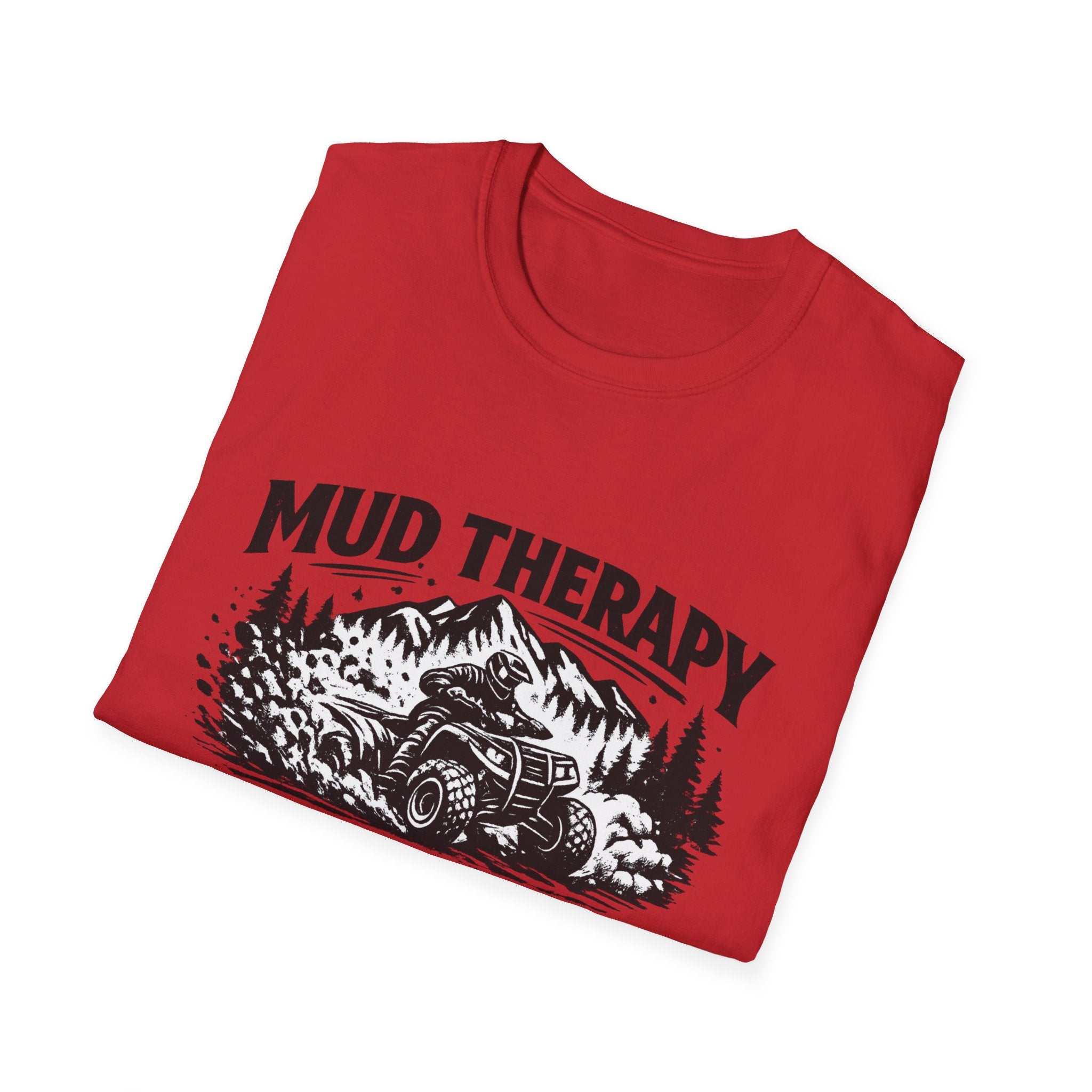 Mud Therapy T-Shirt — Off‑Road ATV Dirt Riding Graphic Tee