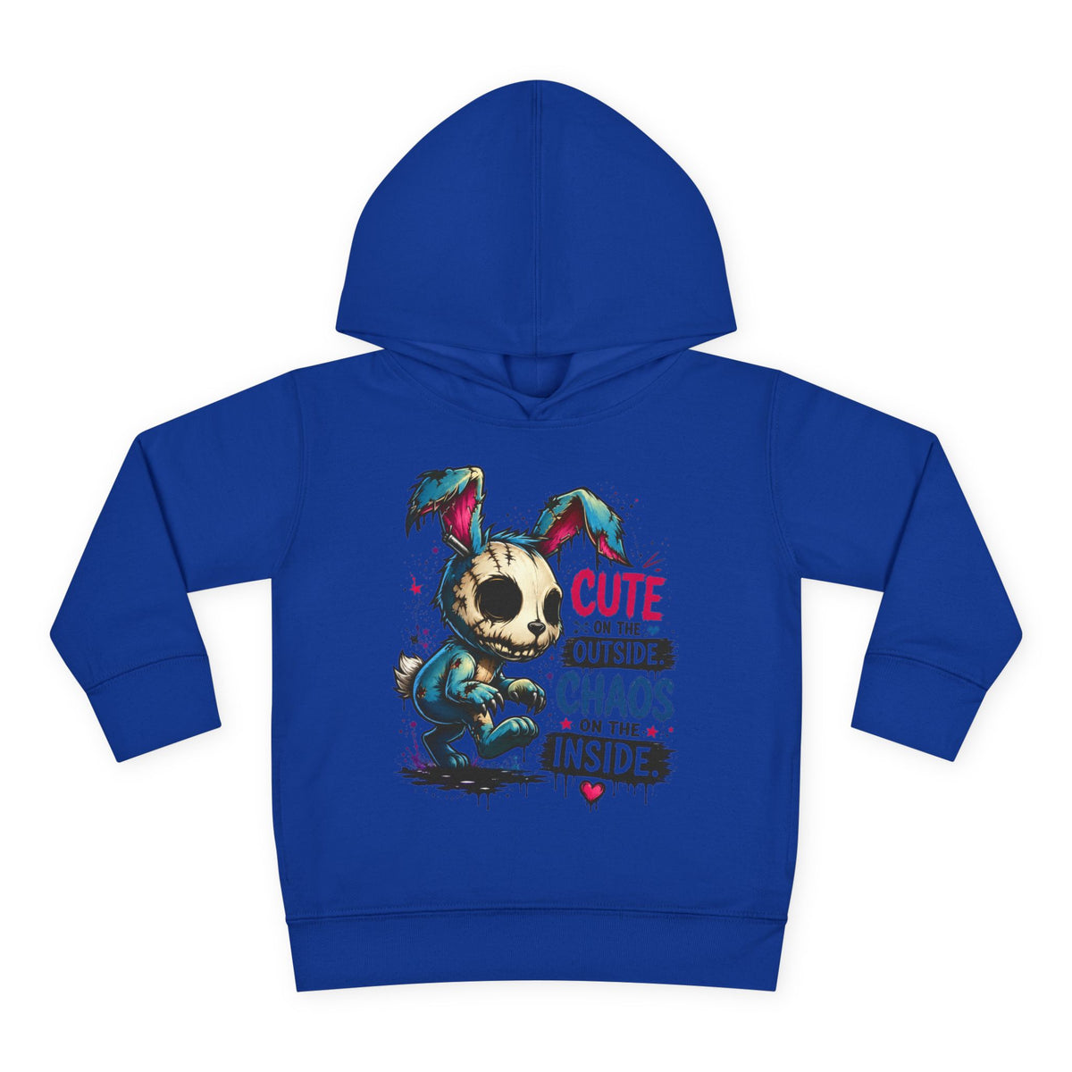 Cute on the outside Choas on the inside Toddler Pullover Fleece Hoodie