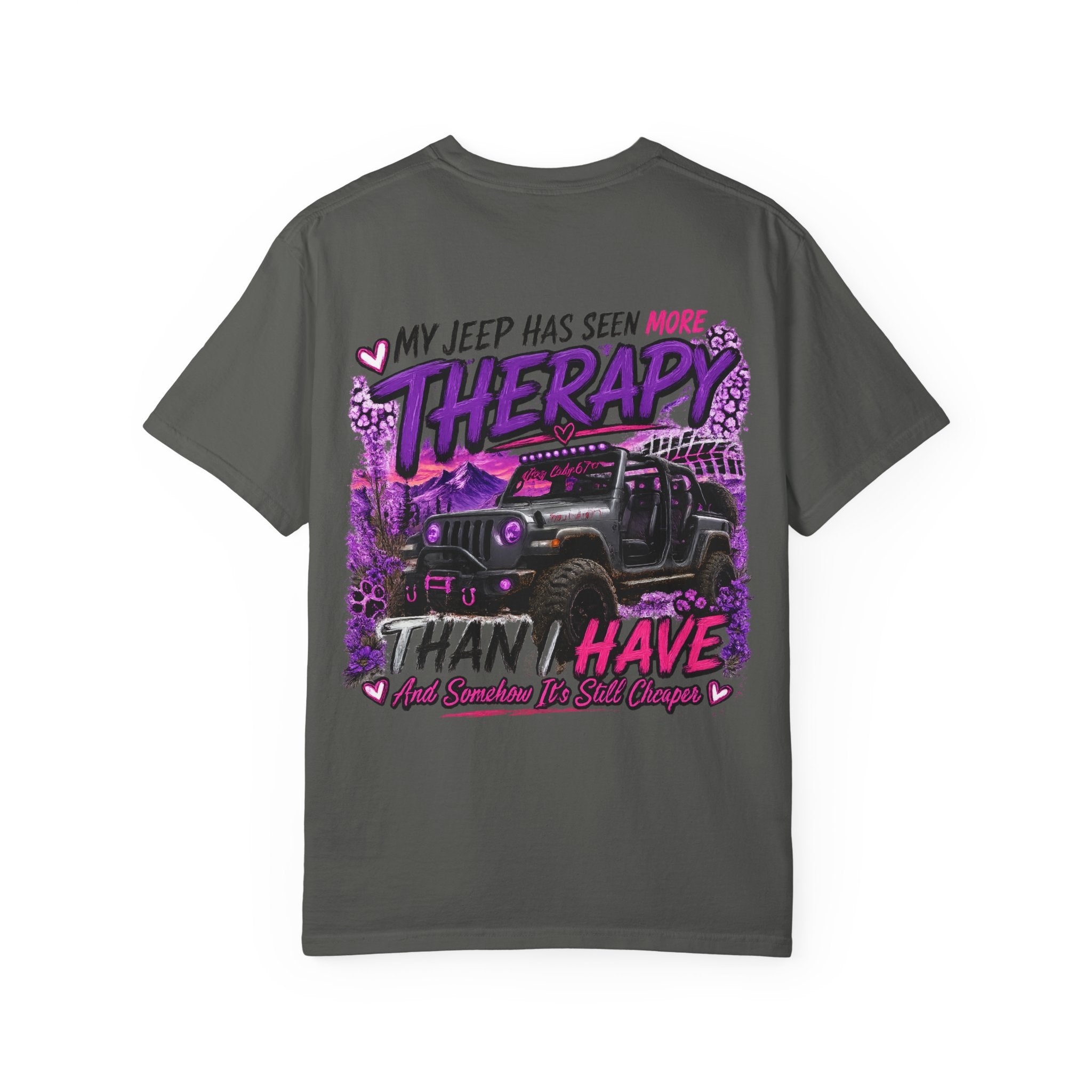 Jeep Therapy T‑Shirt — My Jeep Has Seen More Therapy Than I Have Graphic Tee