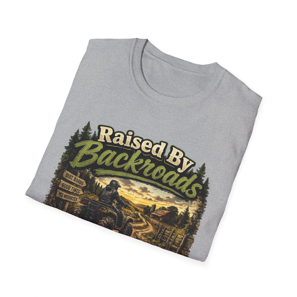 Raised By Backroads T-Shirt — Rustic Country Outdoor Graphic Tee