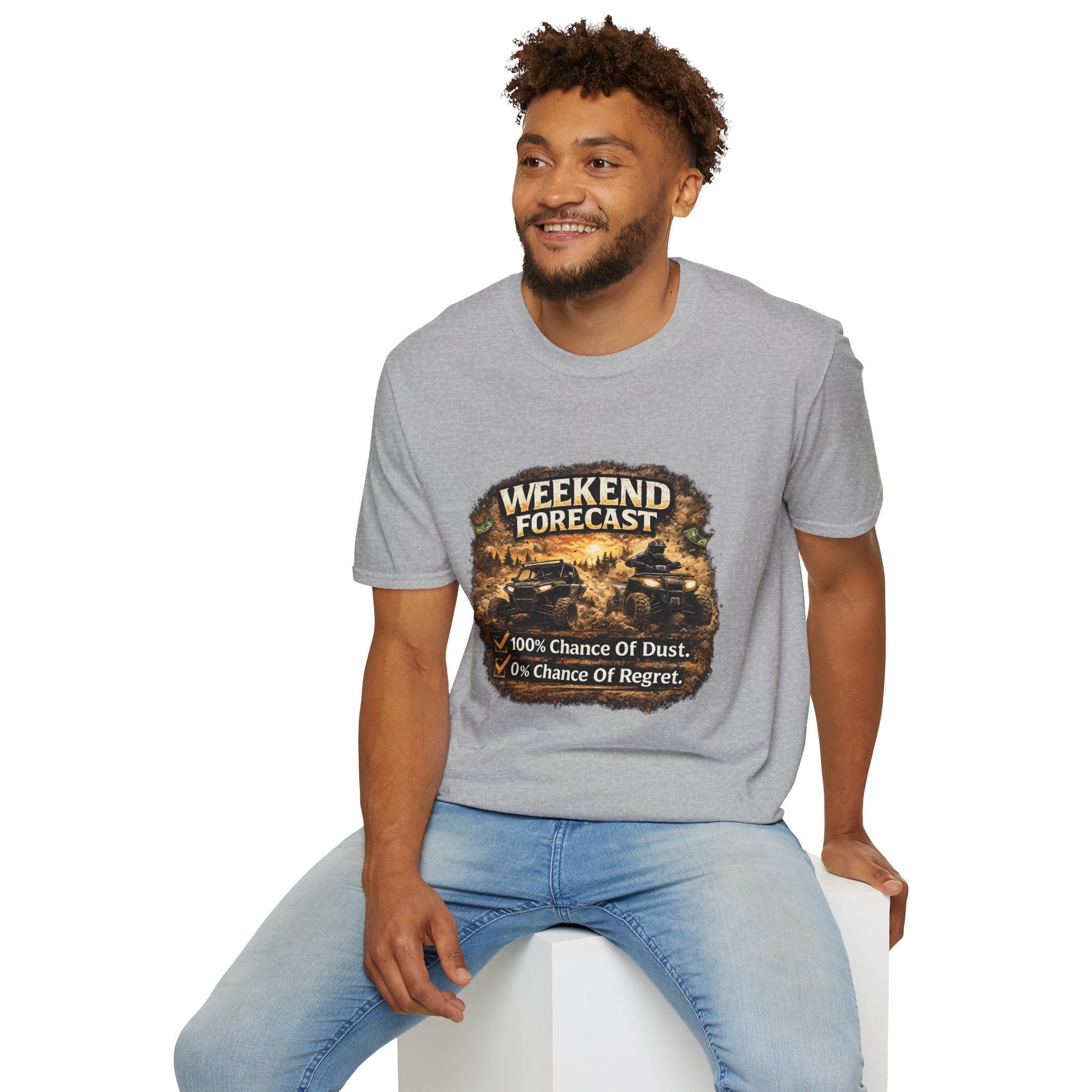 Weekend Forecast Off-Road T-Shirt — “100% Chance of Dust, 0% Chance of Regret”
