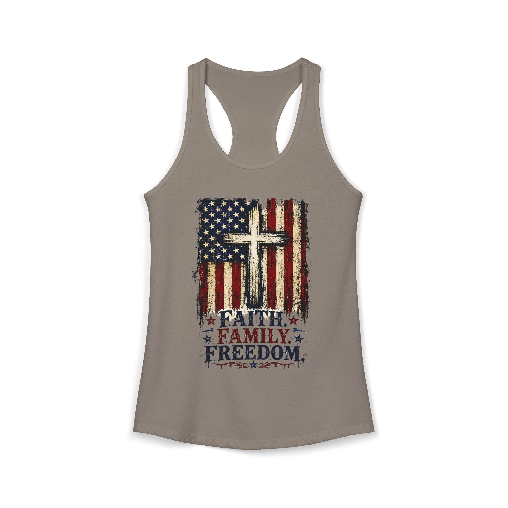 4th of July Women's Racerback Tank — Patriotic Independence Day Tank Top