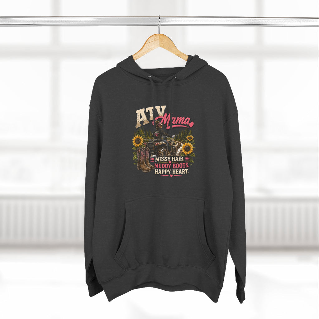 Mama Farm Hoodie — Messy Hair, Muddy Boots Graphic Sweatshirt