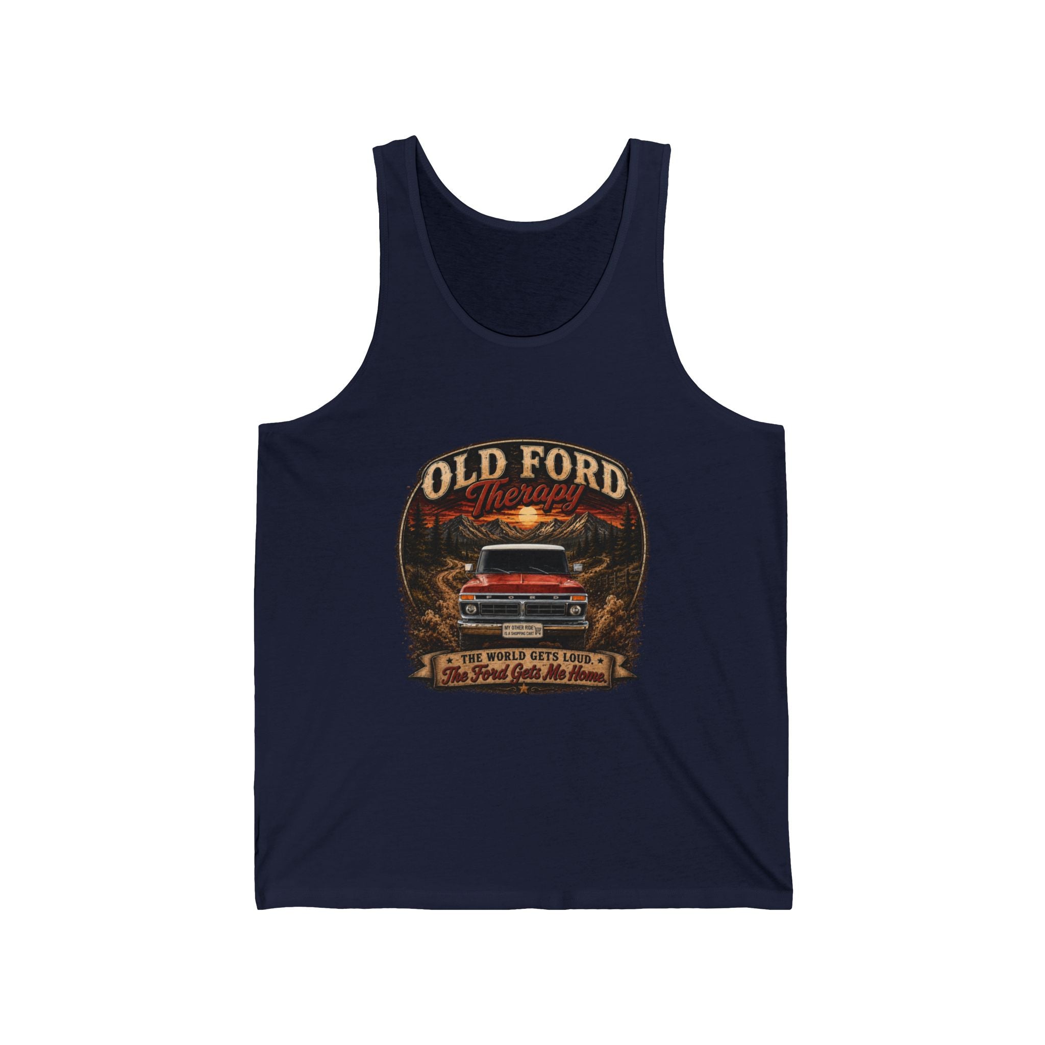 Old Ford Pickup Vintage Tank Top — Retro Truck Graphic Tank