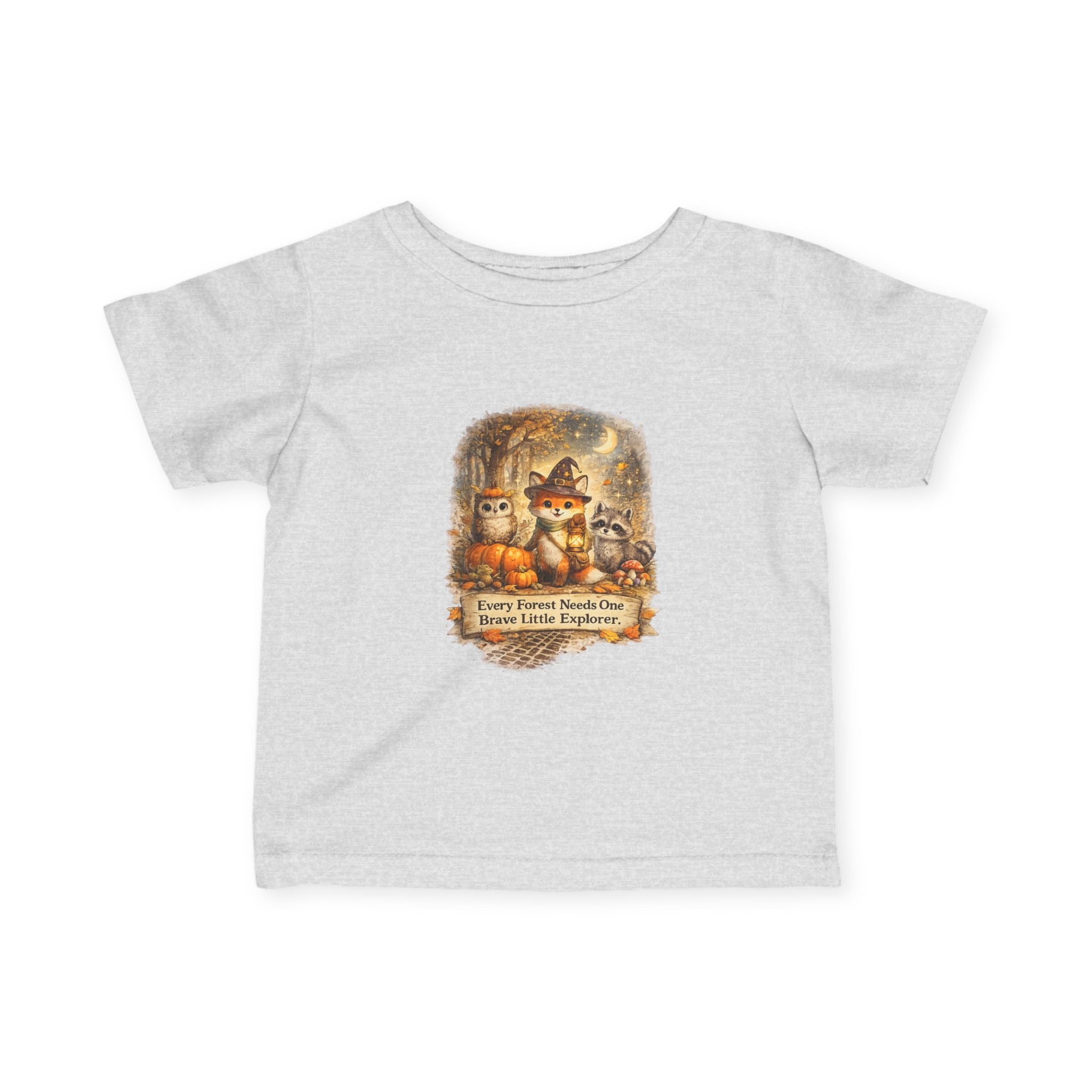 Woodland Halloween Critters "Every Forest Needs One Brave Little Explorer" — Infant Tee