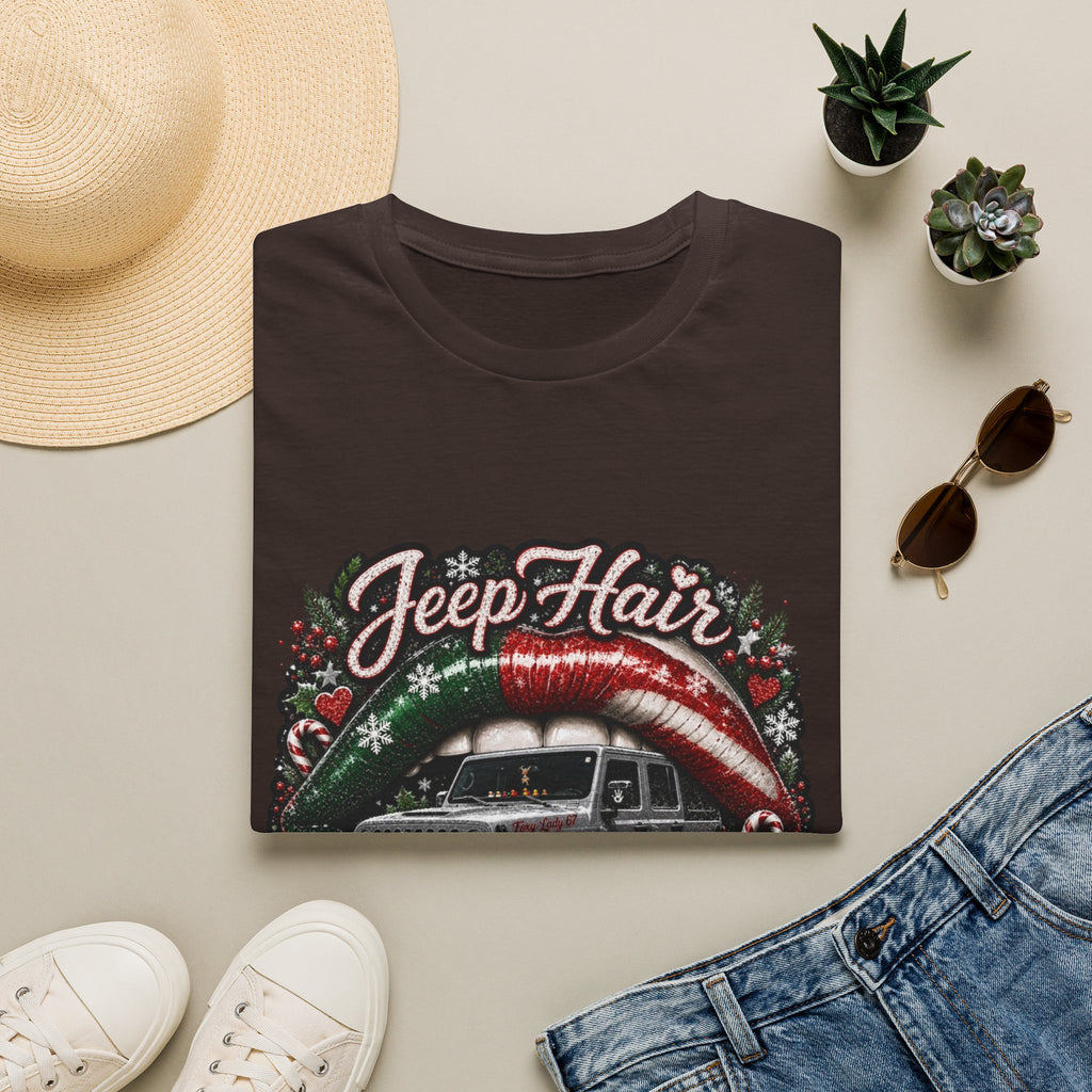 Jeep Hair Don't Care T-Shirt — Holiday Jeep Lover Graphic Tee