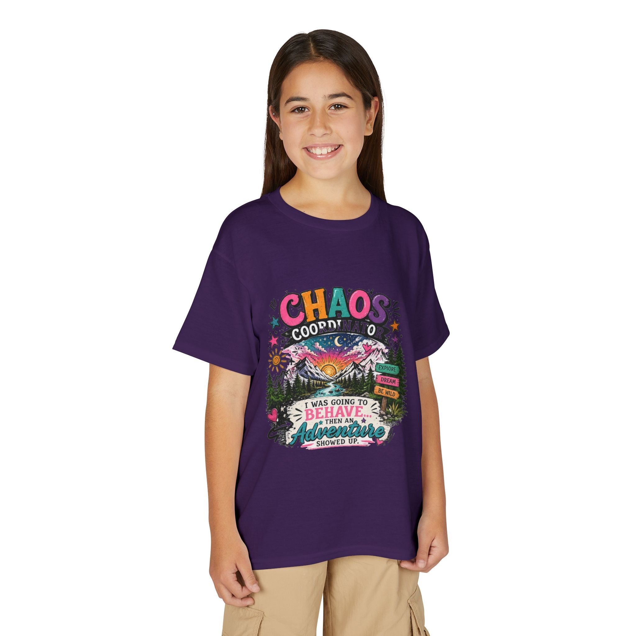 'Chaos Coordinator' Adventure Graphic Tee (Was Going to Behave, Then an Adventure Showed Up) — Youth T-Shirt