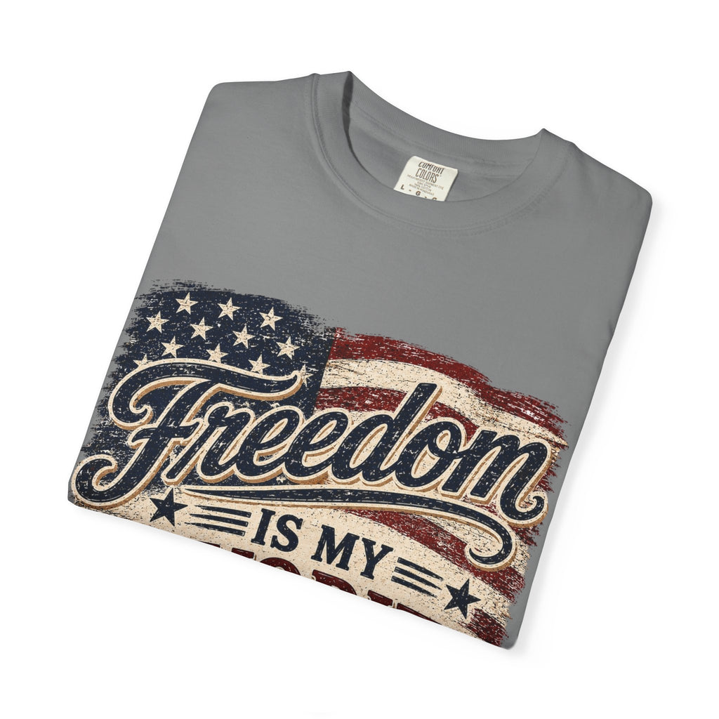 Freedom Is My Favorite Color T-Shirt — Patriotic American Flag Tee