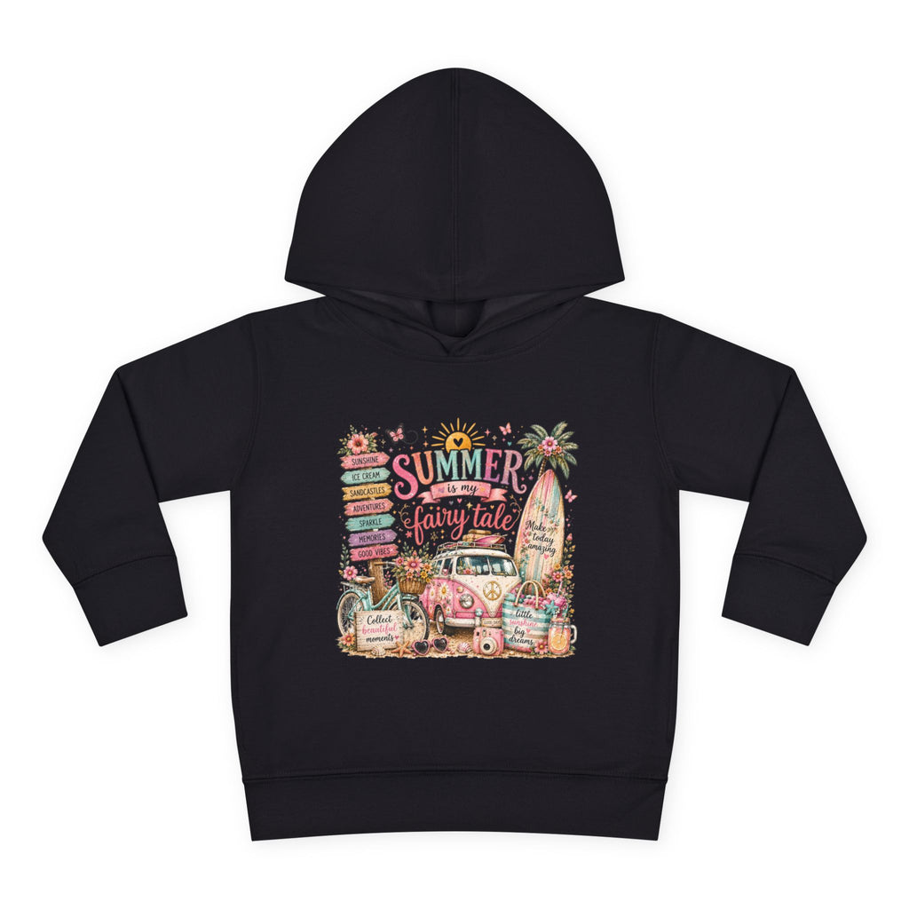 "Summer Is My Favorite Fairy Tale" Cute Beach Camper Pullover – Toddler Hoodie