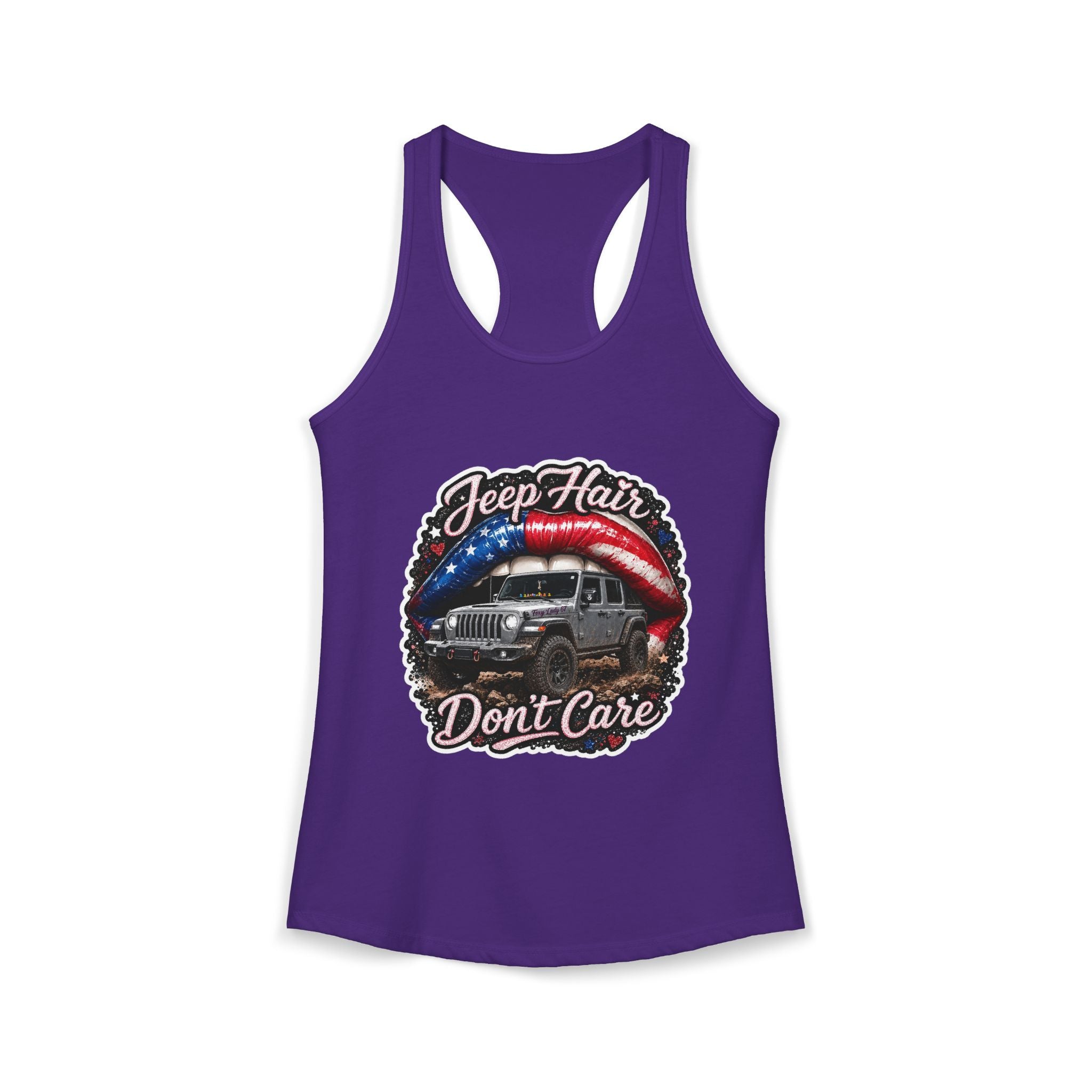 Jeep Hair Don't Care Women's Ideal Racerback Tank