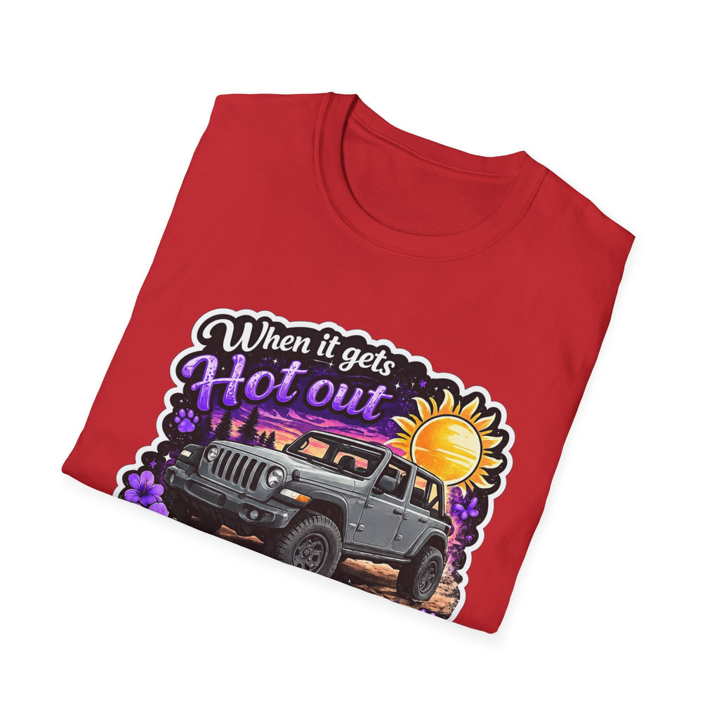 When It Gets Hot (Purple) Unisex Softstyle T-Shirt
