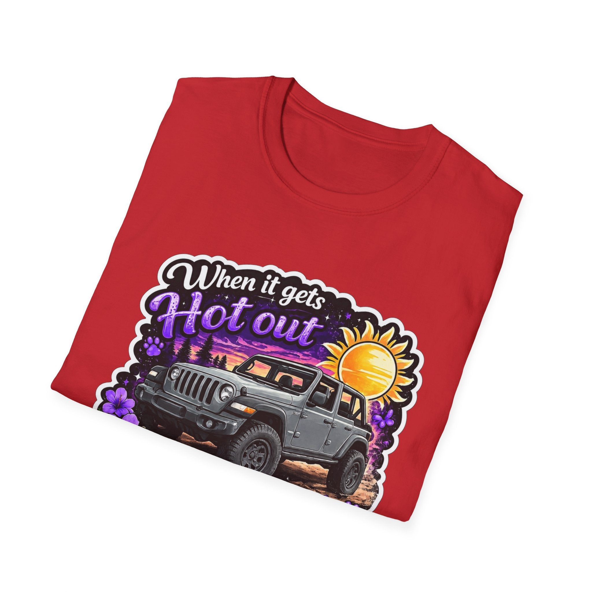 When It Gets Hot (Purple) Unisex Softstyle T-Shirt