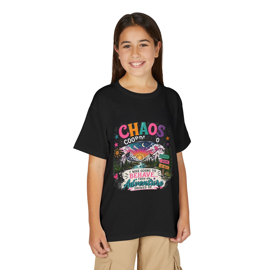 'Chaos Coordinator' Adventure Graphic Tee (Was Going to Behave, Then an Adventure Showed Up) — Youth T-Shirt