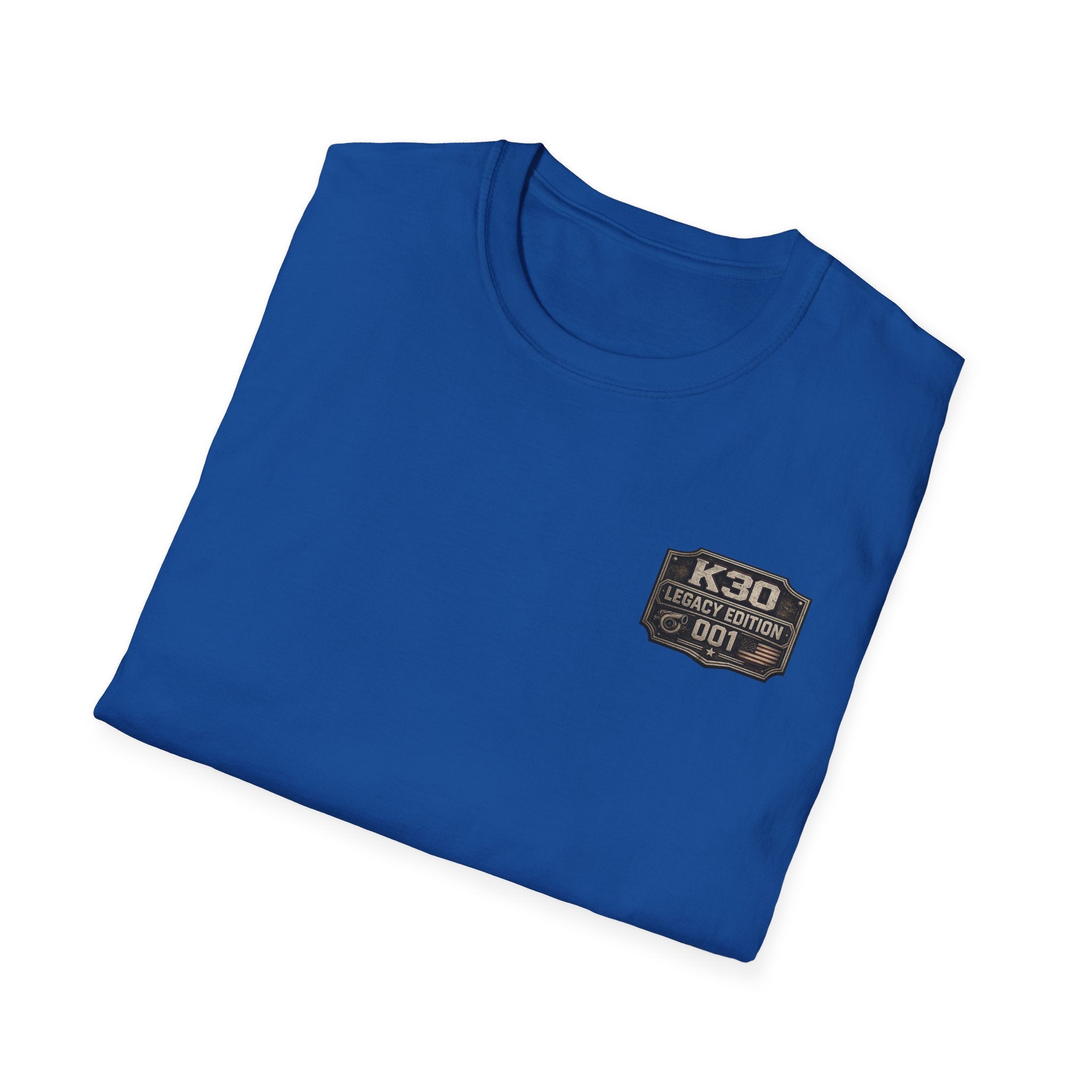 Chevy Parking Only Everyone Else Can Walk - K30 Legacy Edition Badge T-Shirt — 'K30 Legacy Edition 001' Chest Logo