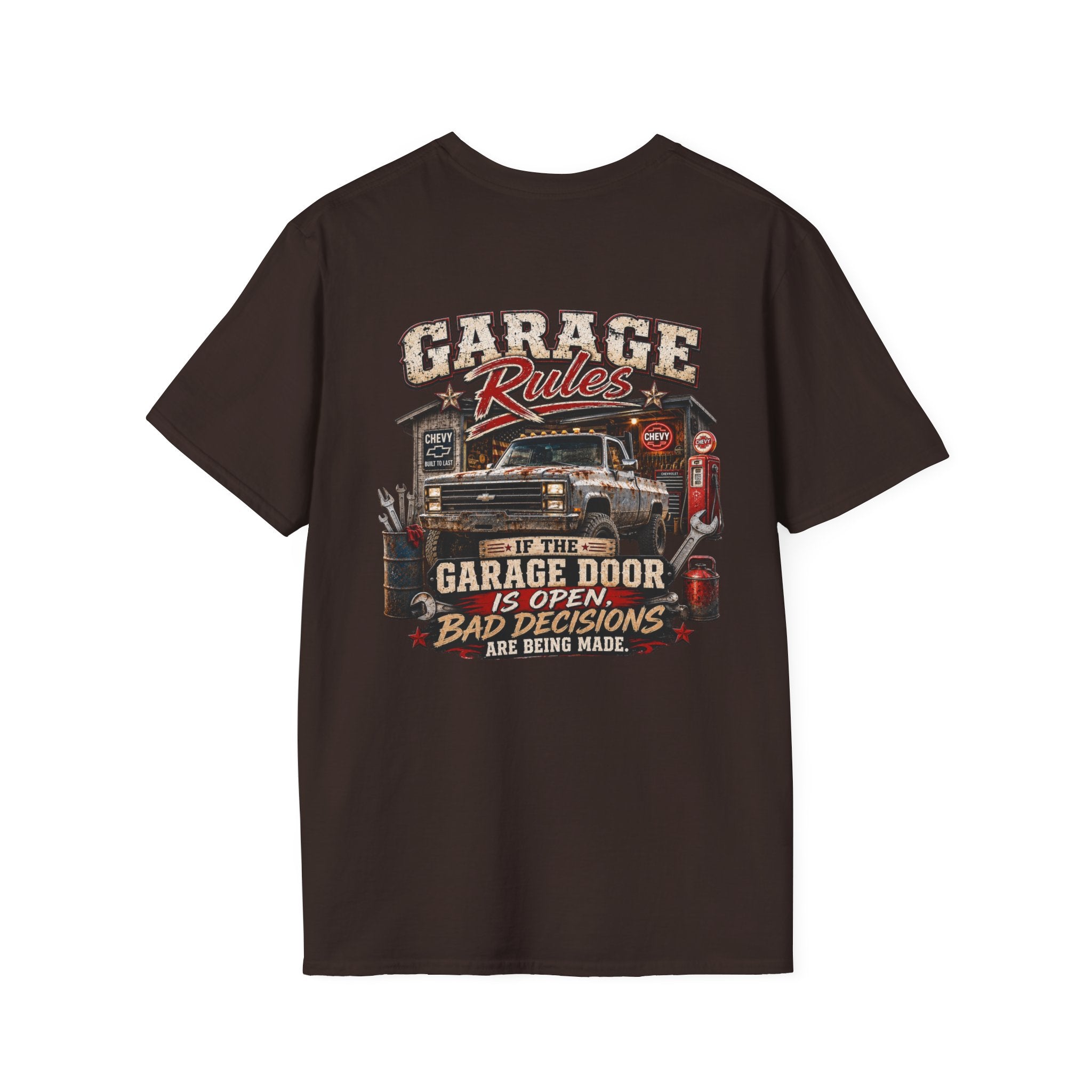 Garage Rules Chevrolet K30 Vintage Truck T-Shirt — Retro K-30 Badge Tee