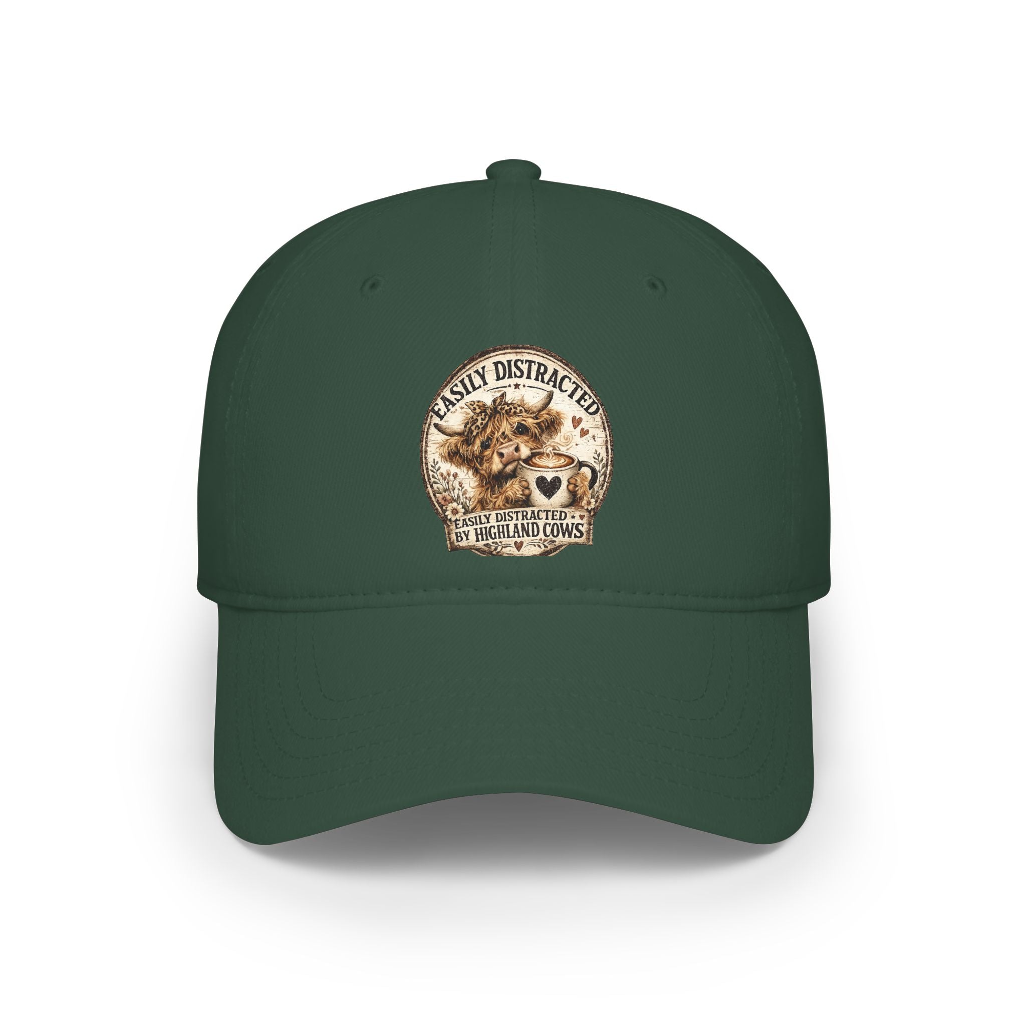 Easily Distracted by Highland Cows Baseball Cap