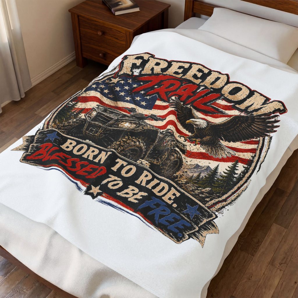 Freedom Trail Velveteen Plush Blanket