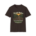 Trail Rules T-Shirt — 'Leave Nothing Behind Except Tire Tracks and Bad Decisions' Outdoor Tee