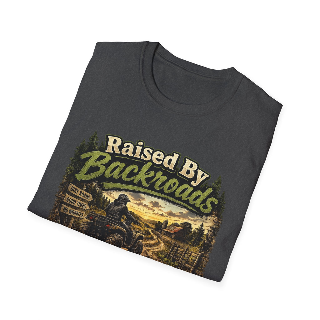 Raised By Backroads T-Shirt — Rustic Country Outdoor Graphic Tee