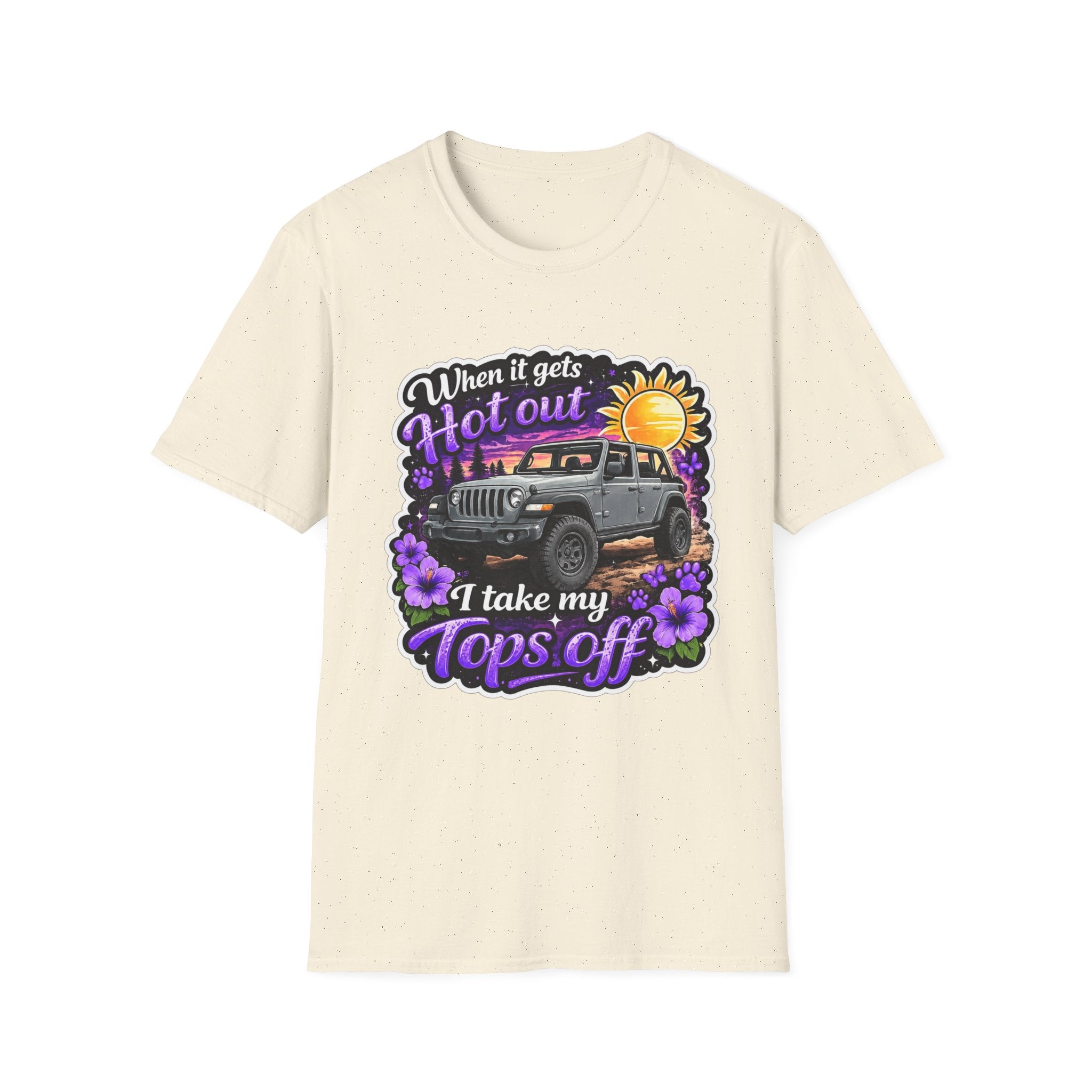 When It Gets Hot (Purple) Unisex Softstyle T-Shirt