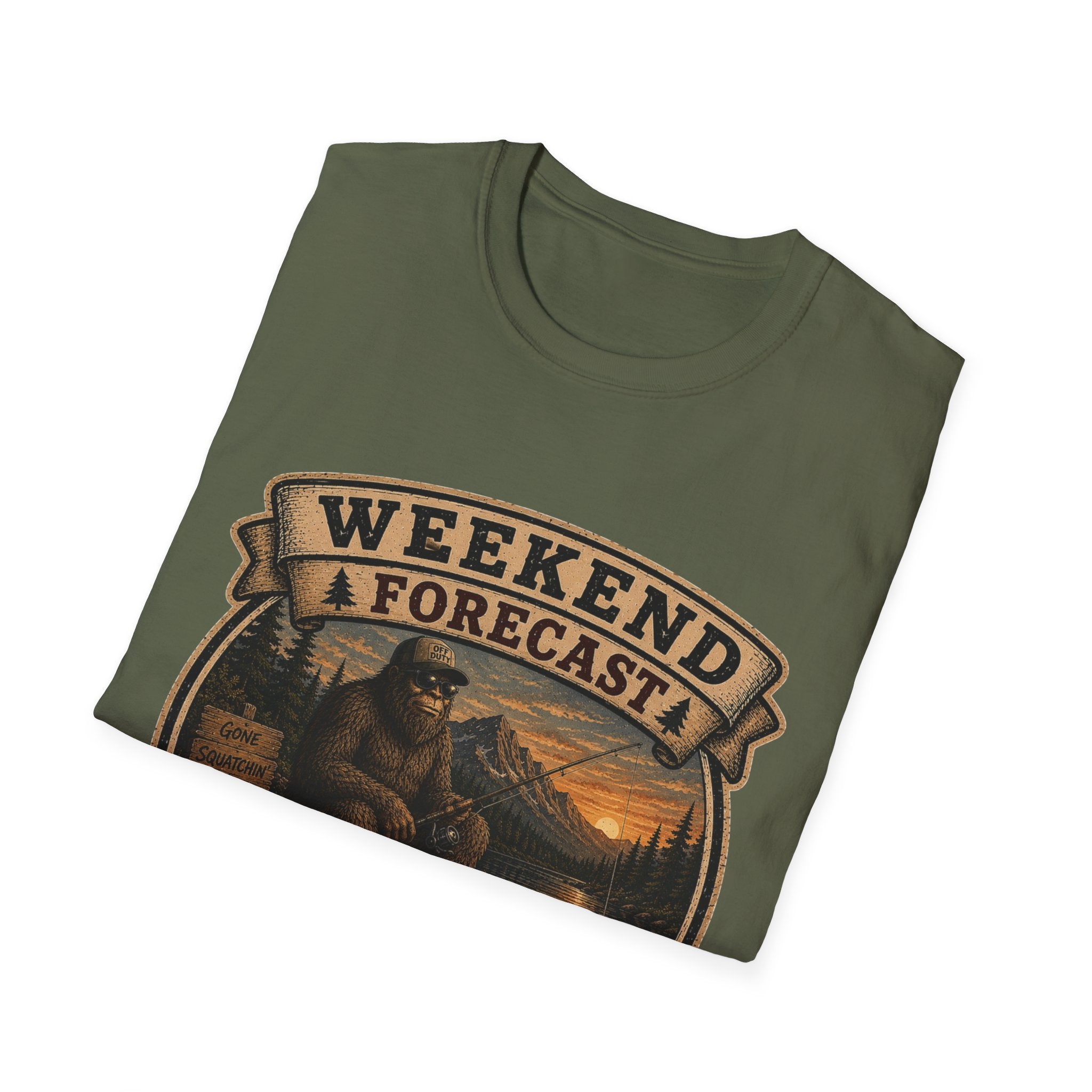 Weekend Forecast T-Shirt — 100% Chance of Avoiding People Graphic Tee