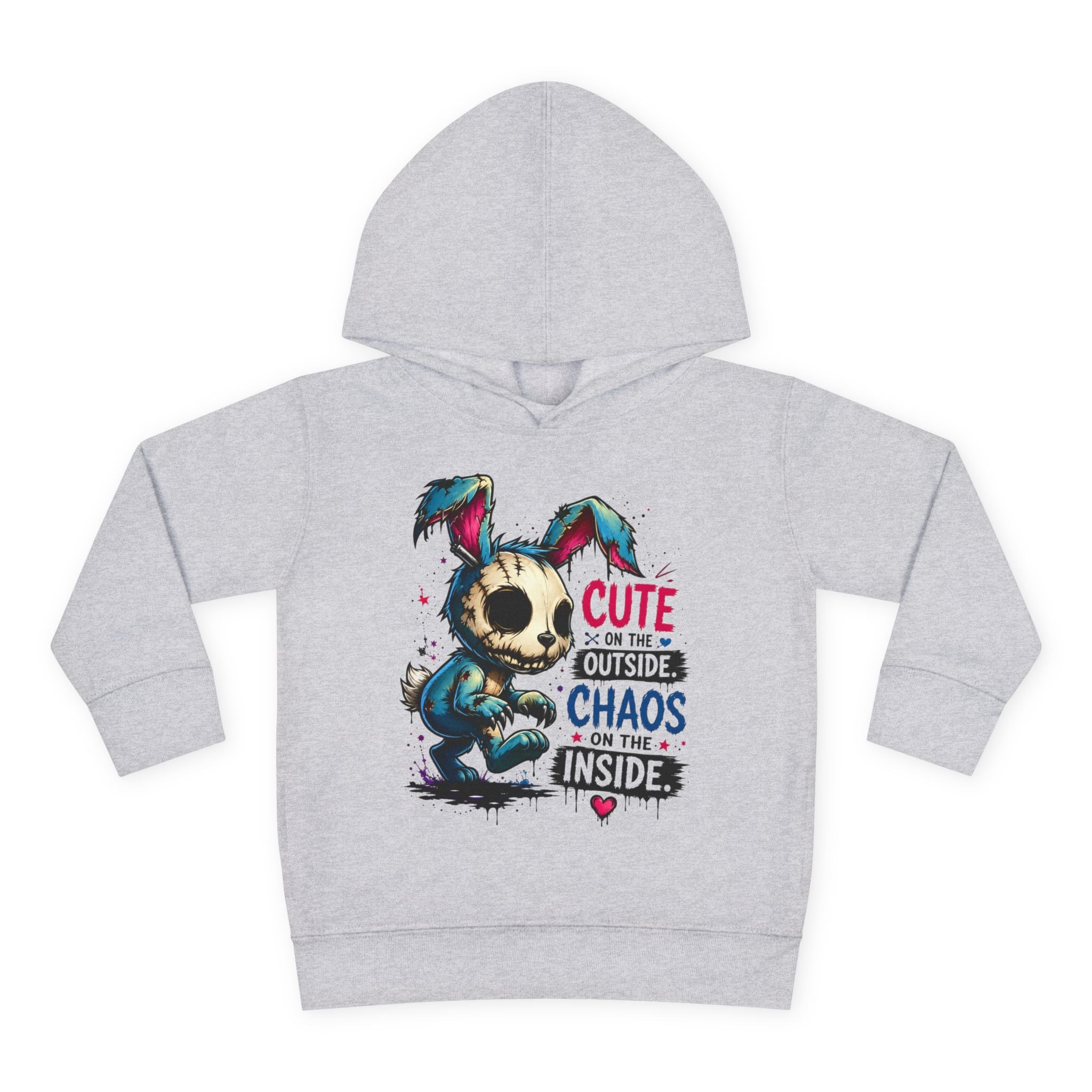 Cute on the outside Choas on the inside Toddler Pullover Fleece Hoodie