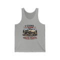 I Came I Saw I Bought Truck Parts Tank Top — Funny Off-Road Trucker Muscle Tank