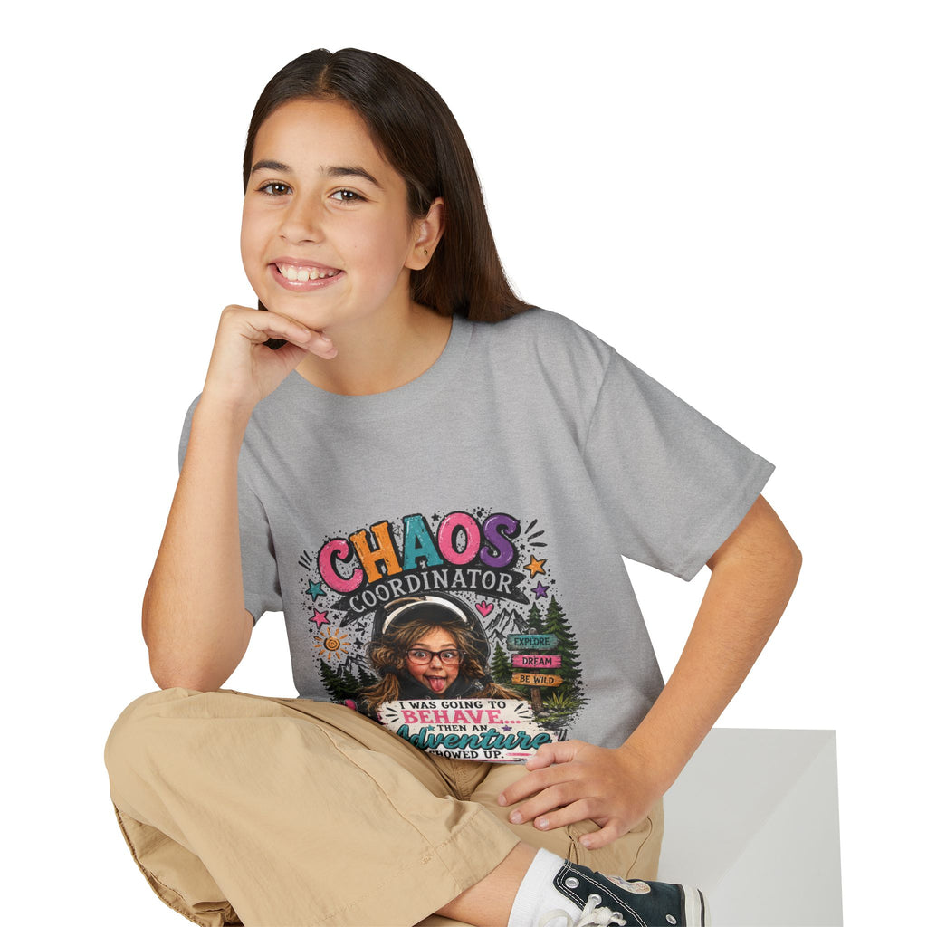 "Chaos Coordinator" Adventure Graphic Kids Tee - Youth T-Shirt -