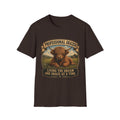 Before and After Coffee Highland Cow Unisex Softstyle T-Shirt
