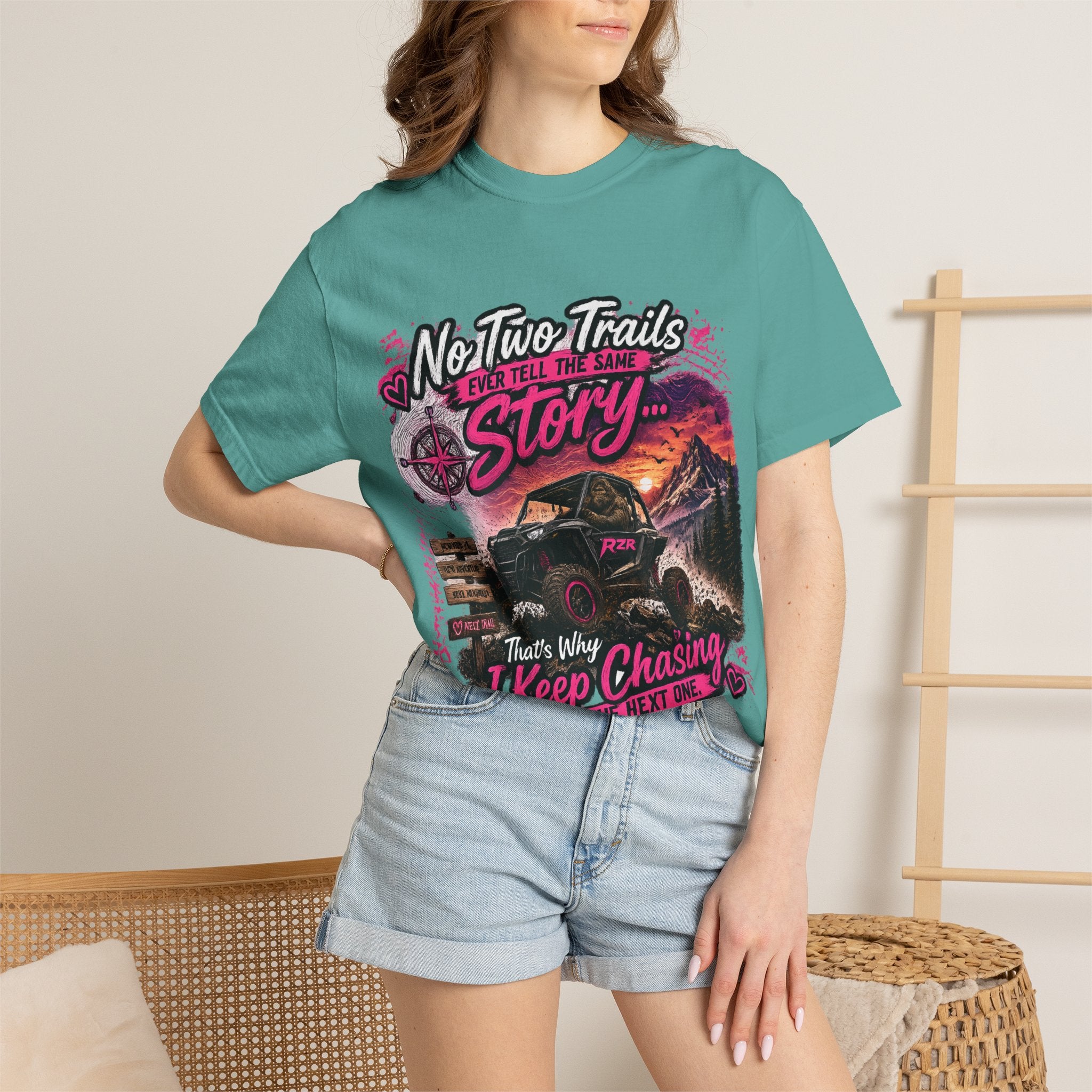 Off‑Road Truck T‑Shirt — “No Two Trails Ever Tell the Same Story” Adventure Tee