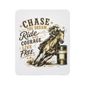 Chase Your Dream Horse Gold Fleece Sherpa Blanket