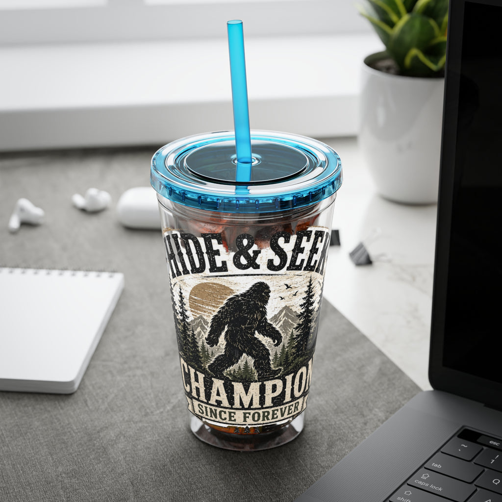 Hide & Seek Champion Since Forever Sunsplash Tumbler with Straw, 16oz
