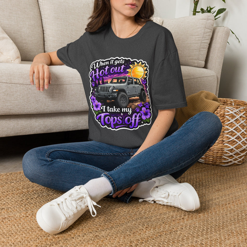 When It Gets Hot (Purple) Unisex Softstyle T-Shirt