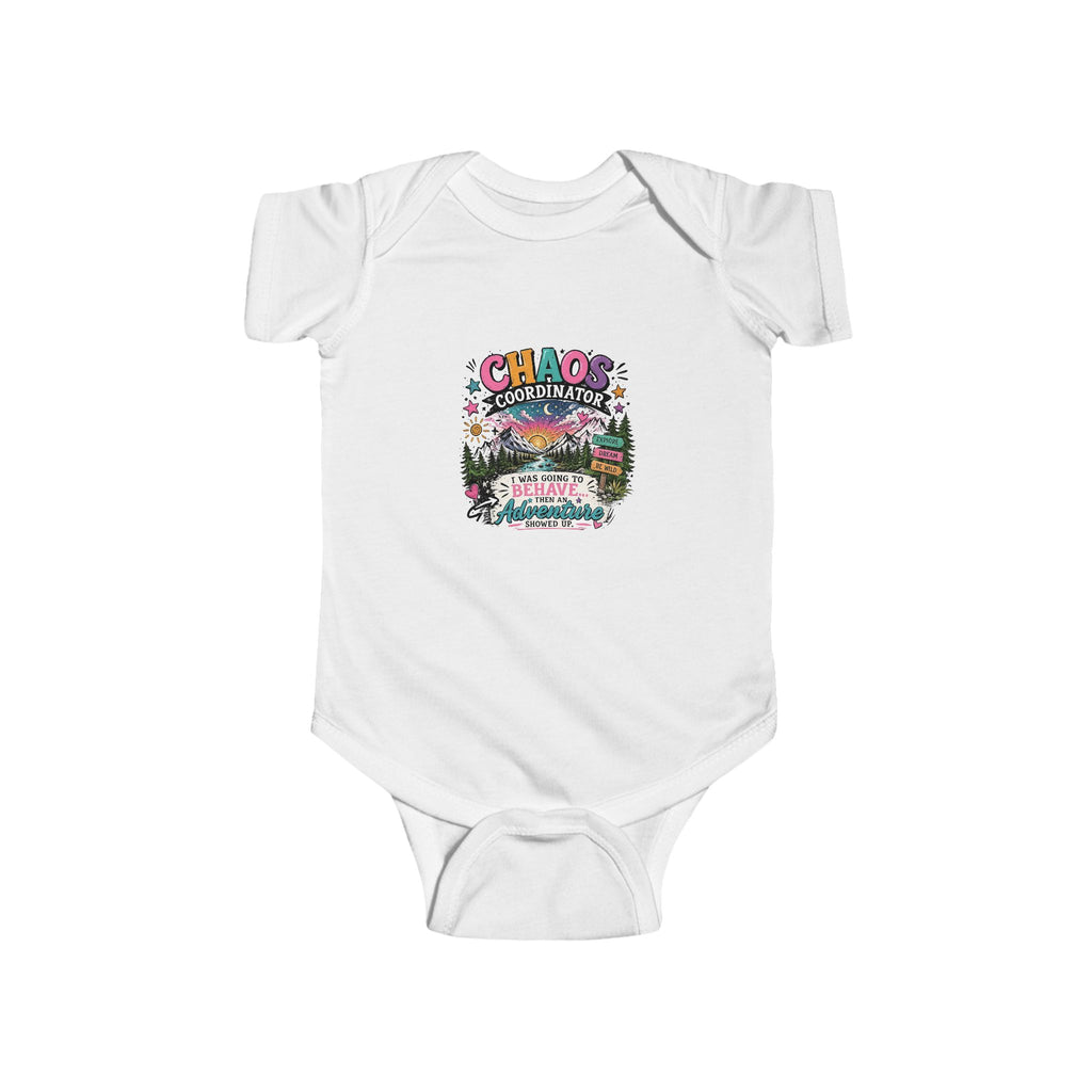 'Chaos Coordinator' Woodland Baby Onesie (Cute Camper, Family Camping Gift) - Infant Bodysuit -