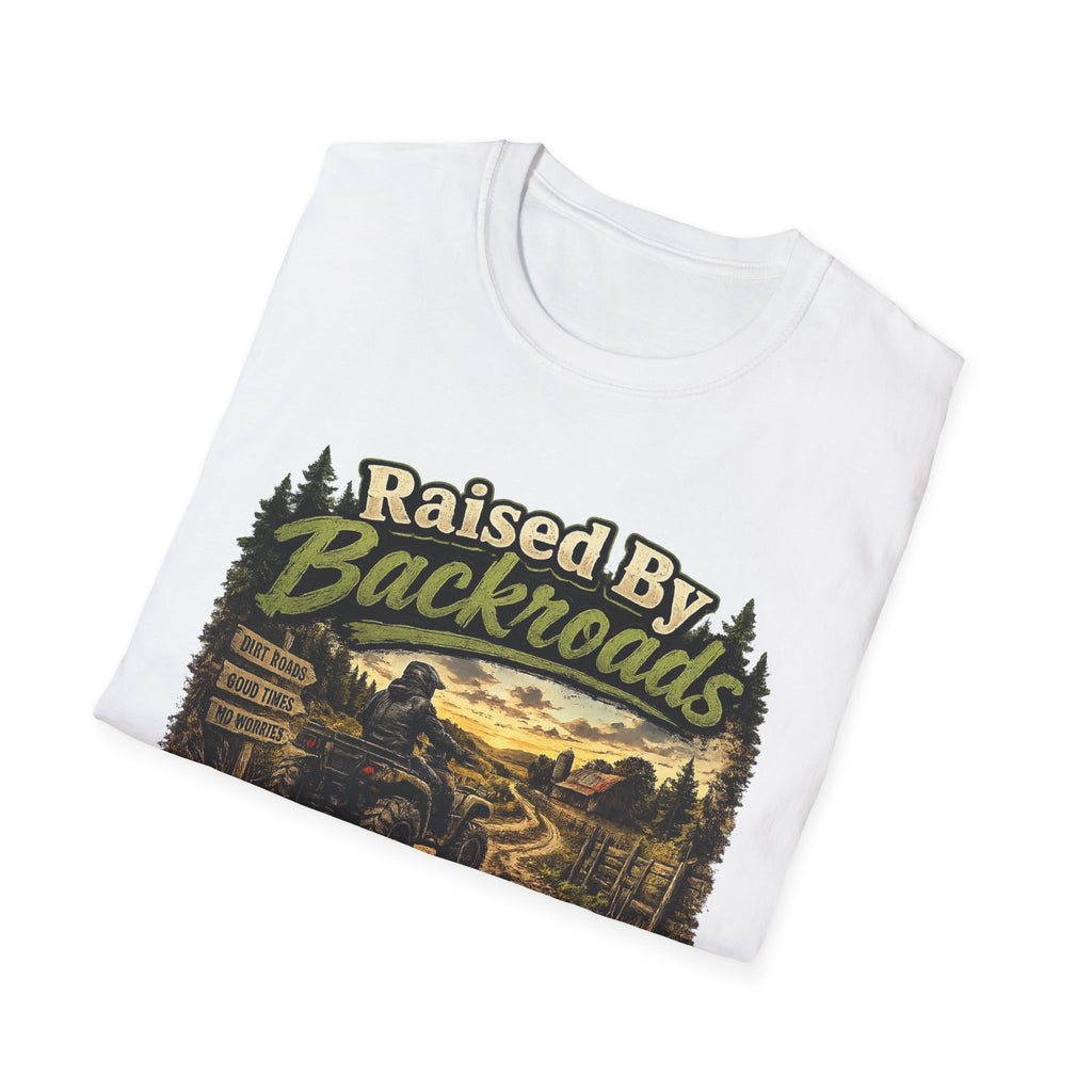 Raised By Backroads T-Shirt — Rustic Country Outdoor Graphic Tee